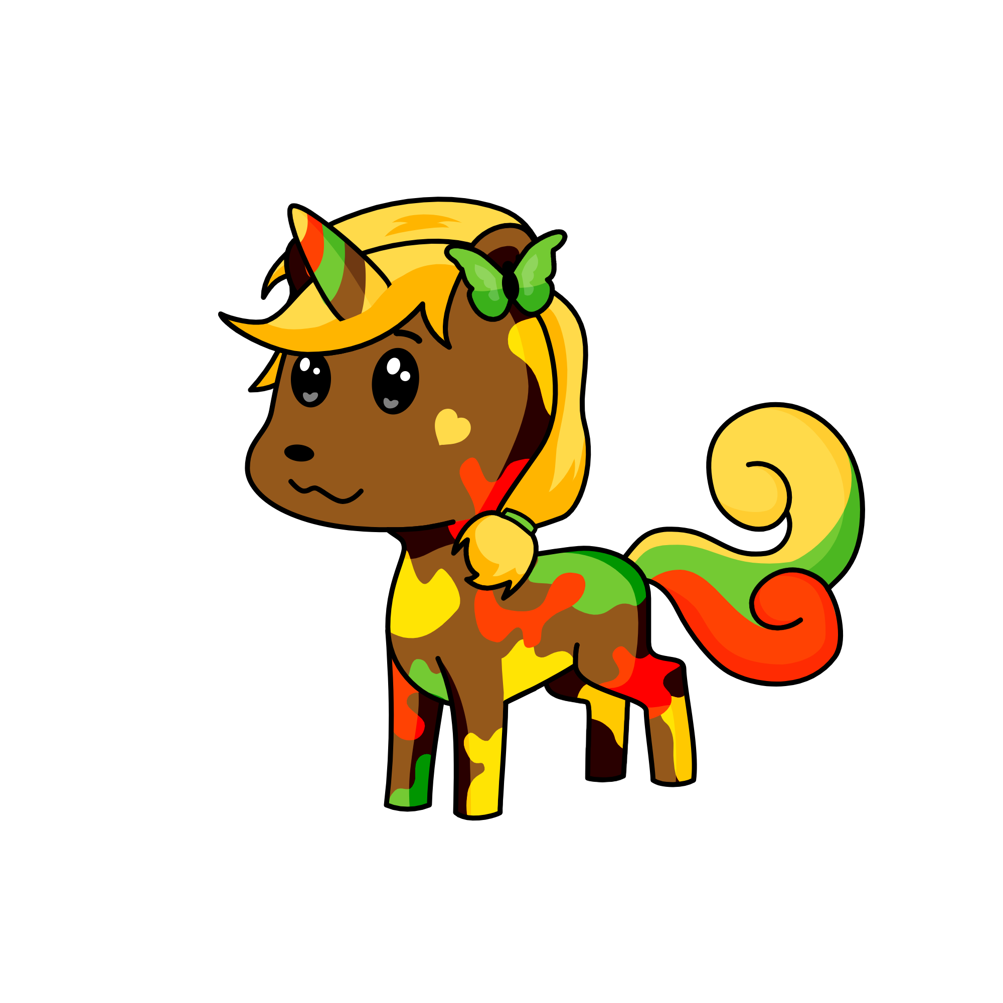 Hamburger, the unicorn