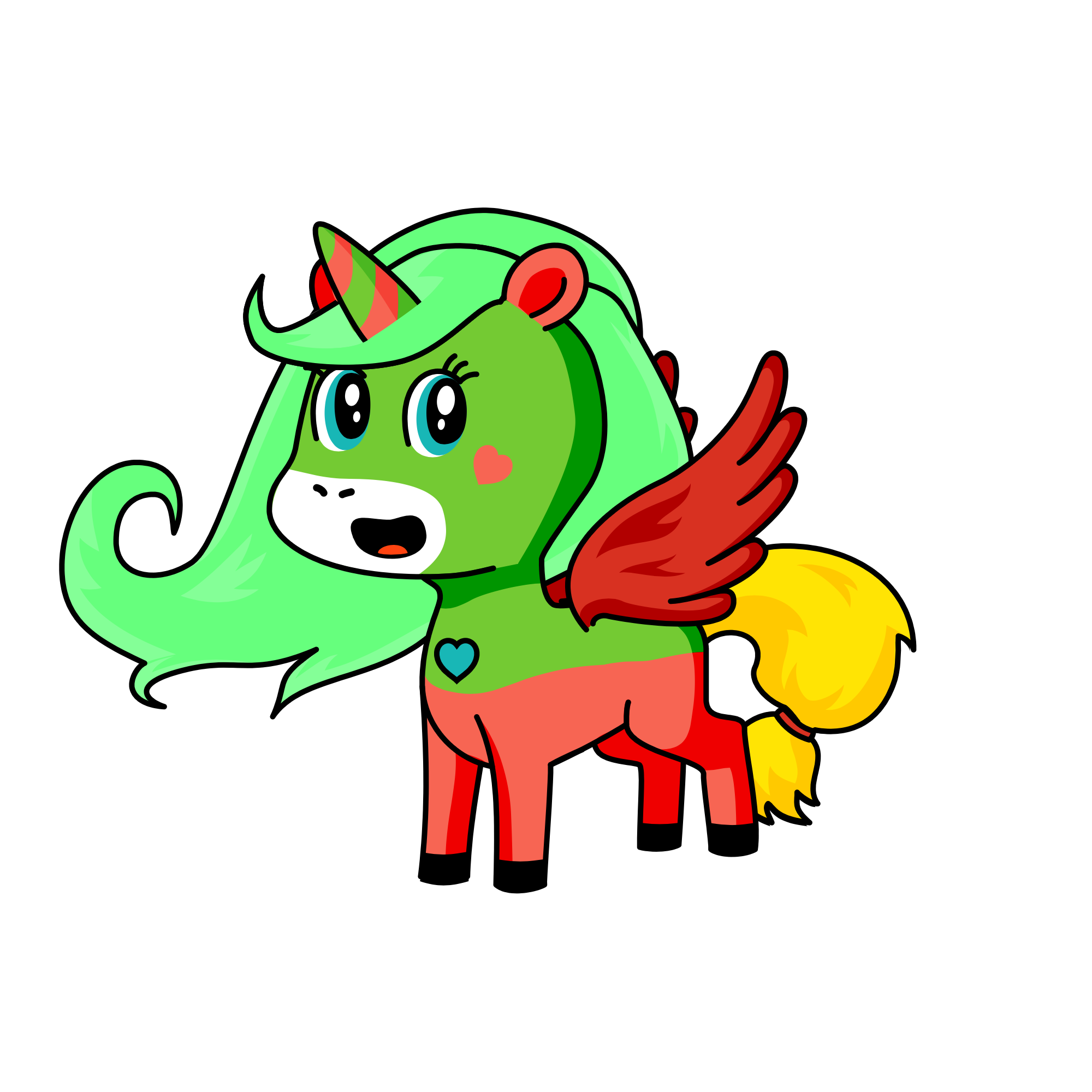 Winter, the unicorn