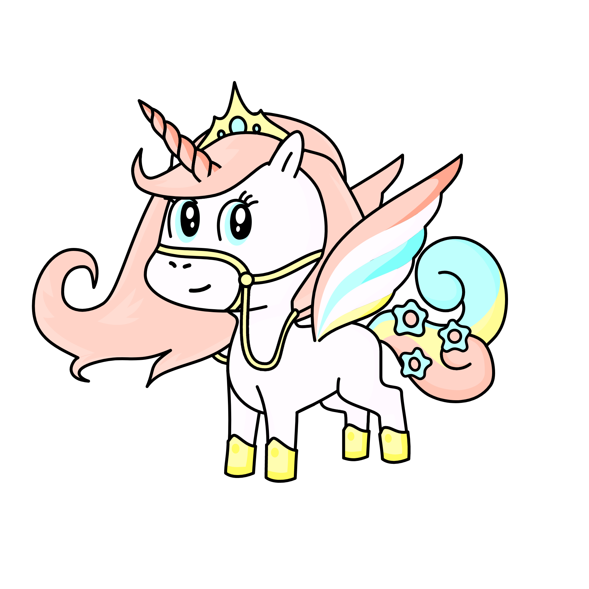 princess Pastela, the unicorn