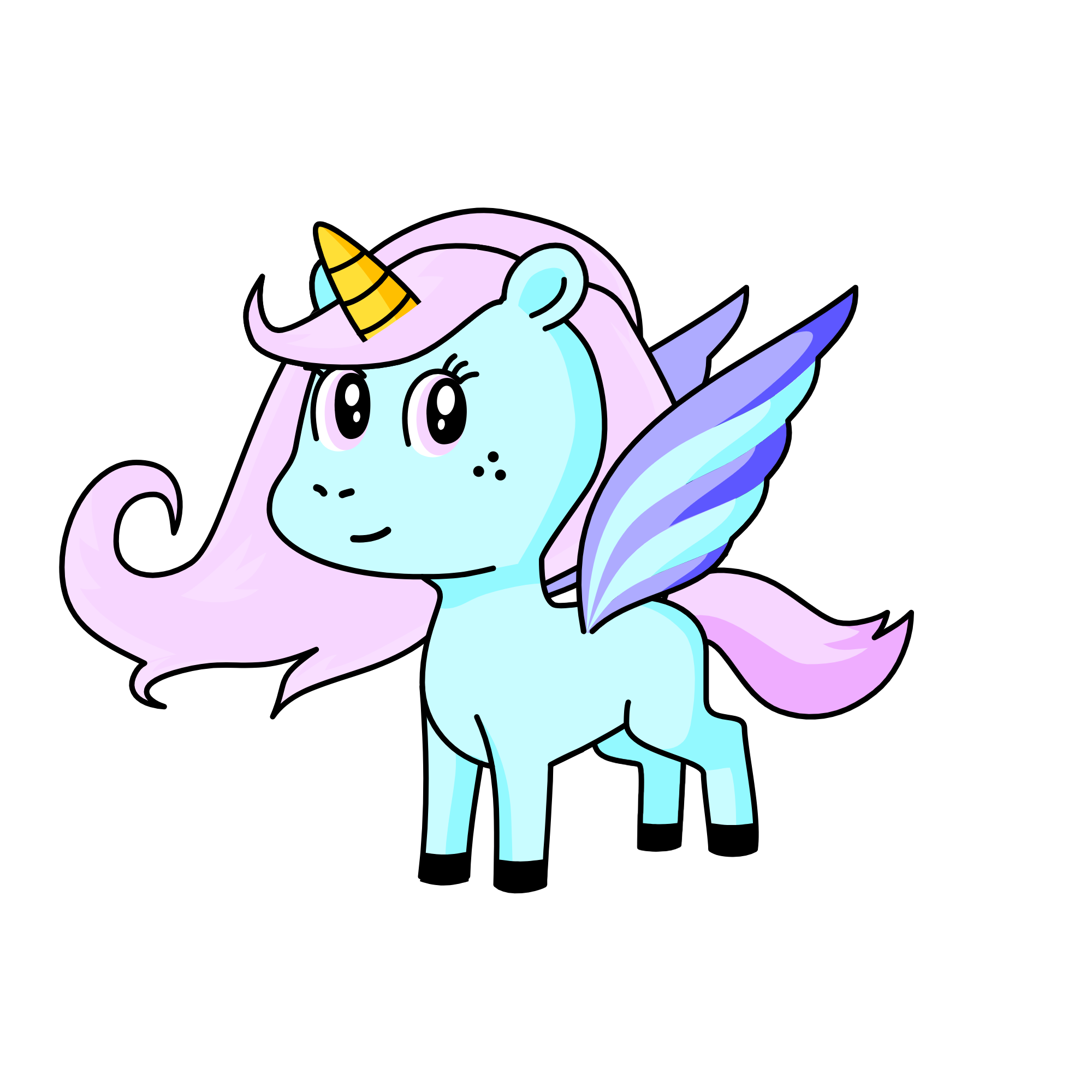 Cotten candy, the unicorn