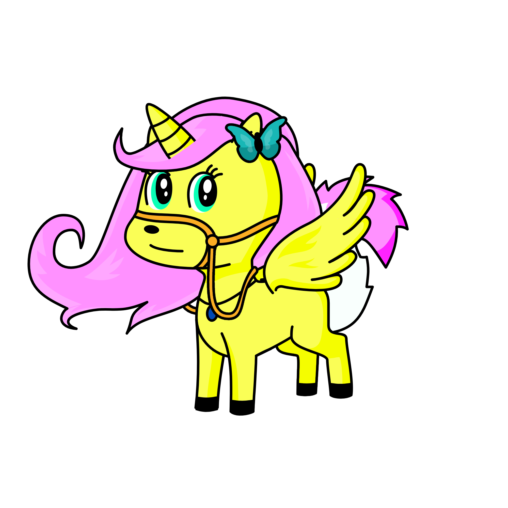 Fluttershy, the unicorn