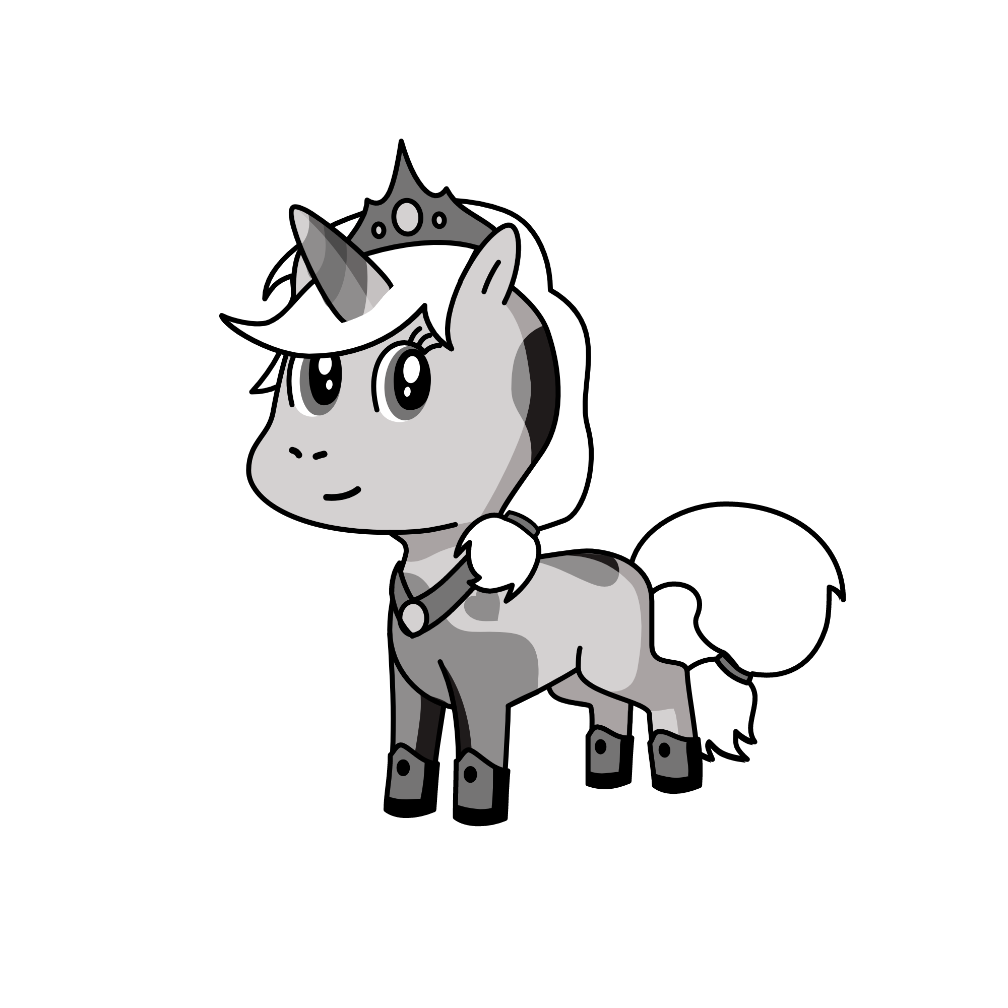 Queen Luna, the unicorn