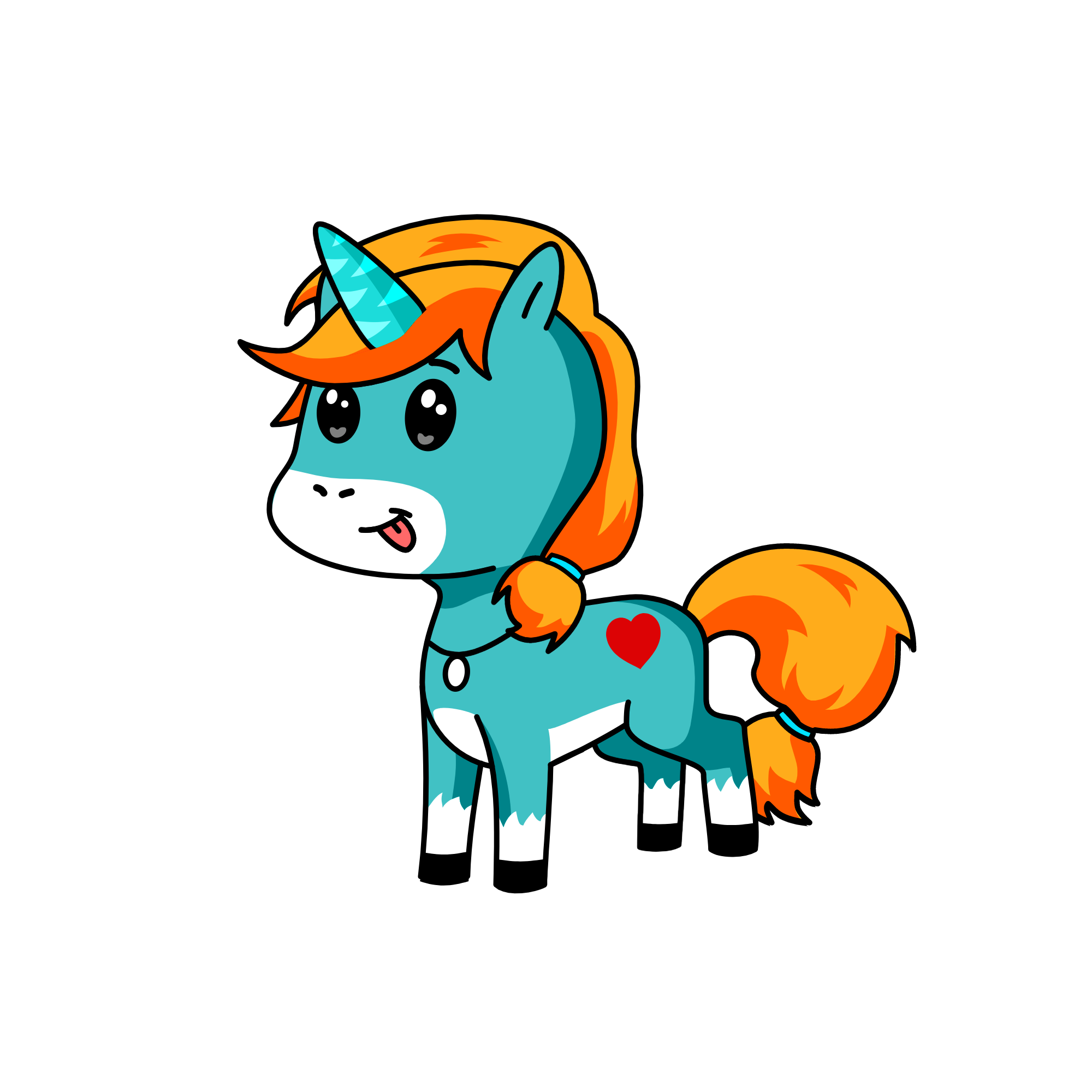 Twirly, the unicorn
