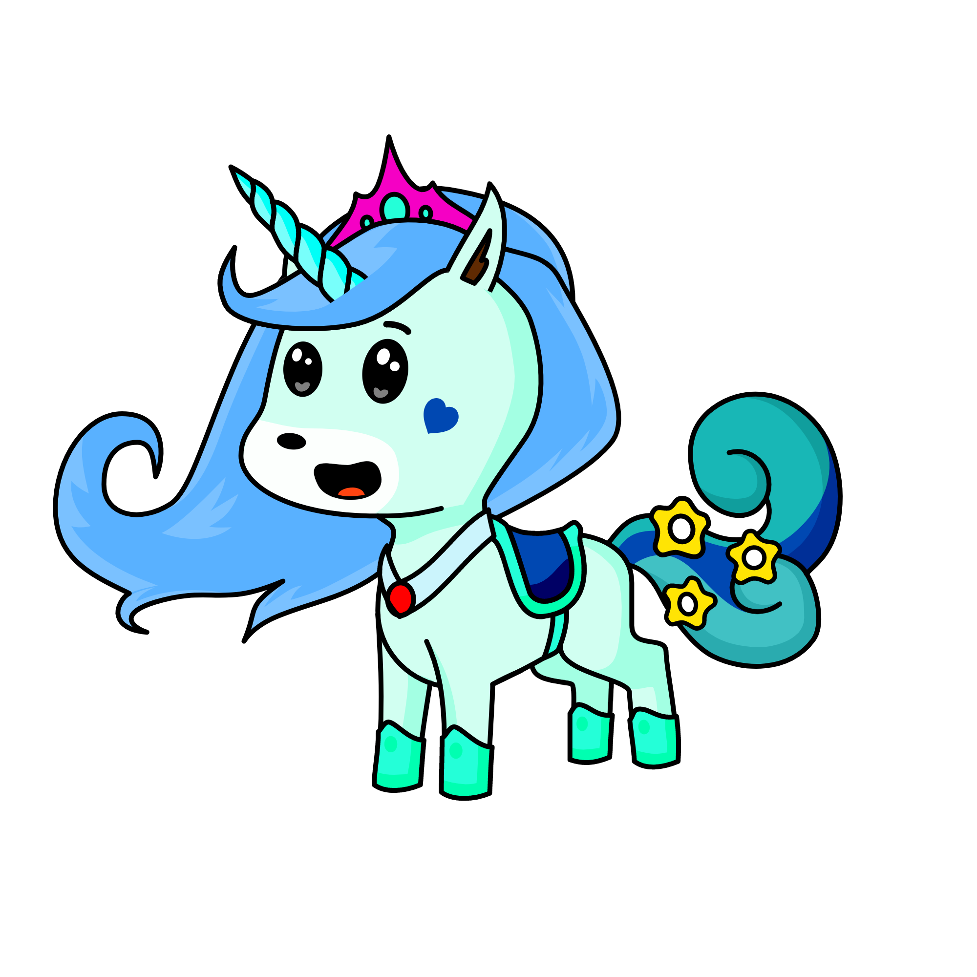 Queen Icy, the unicorn