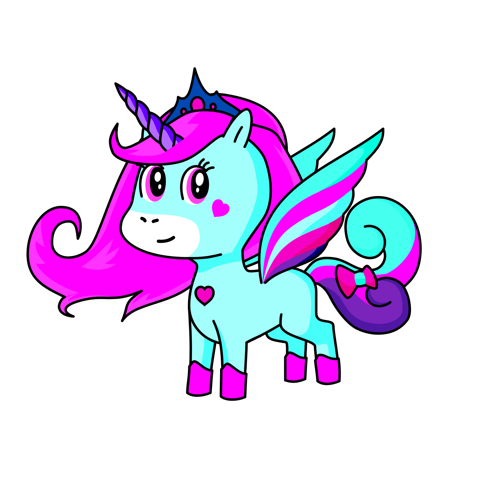 Sparkles, the unicorn