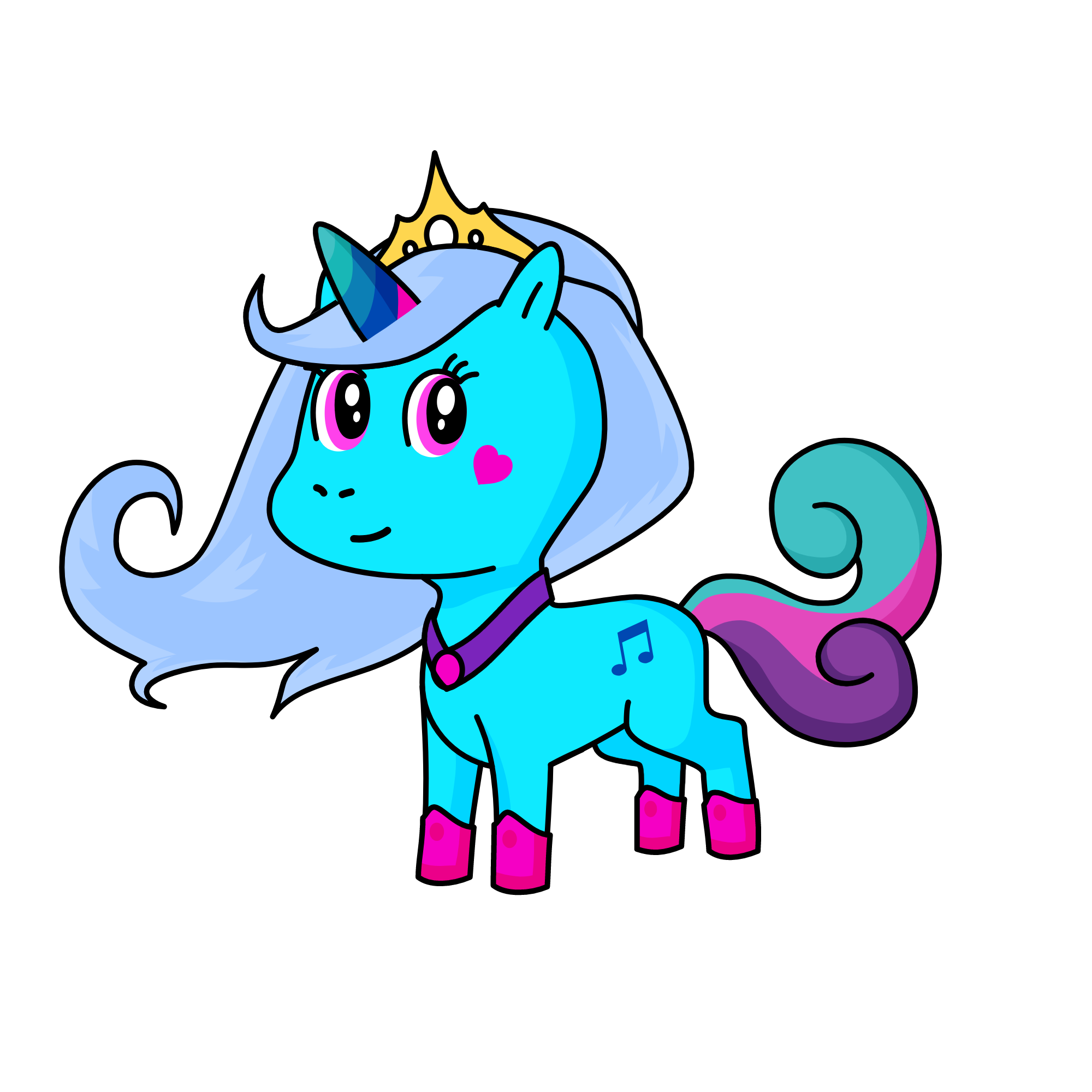 Princess Musicla, the unicorn