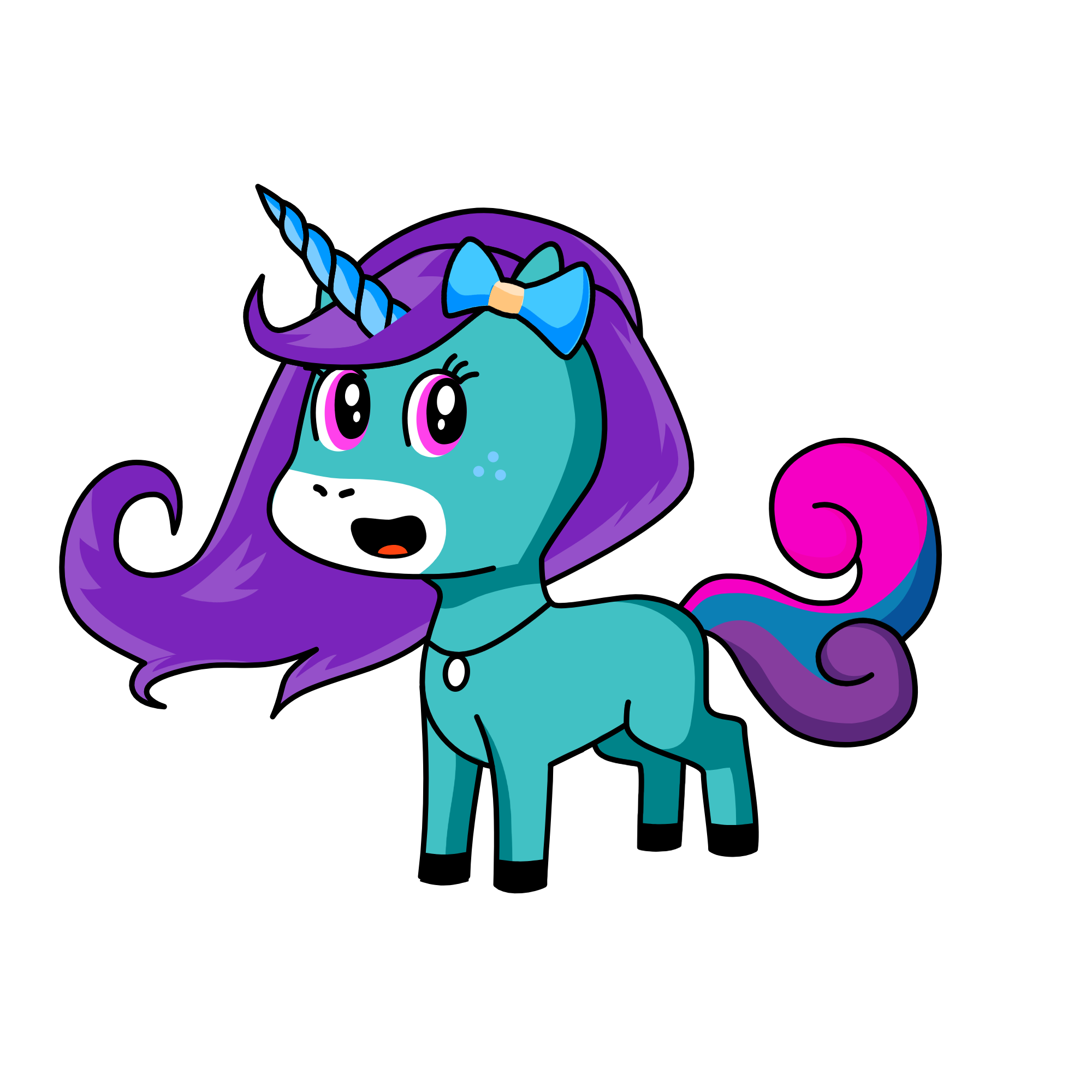 violet, the unicorn