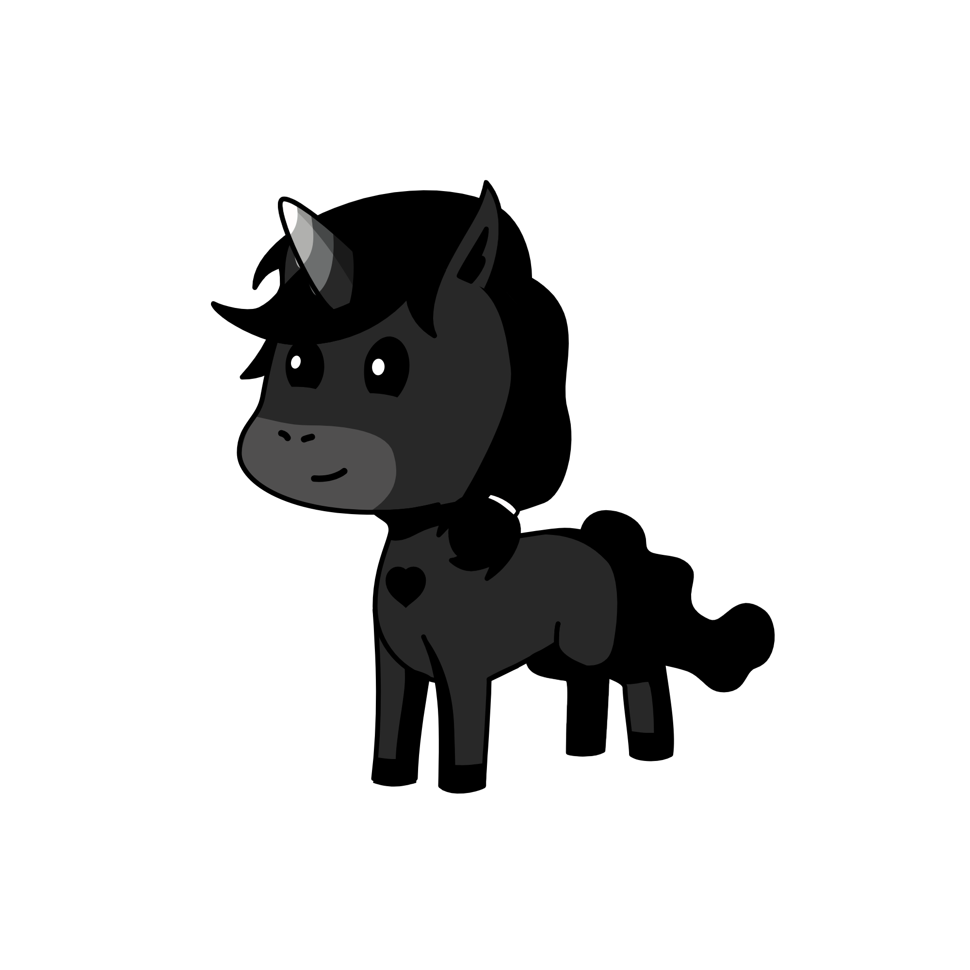 night shadow, the unicorn