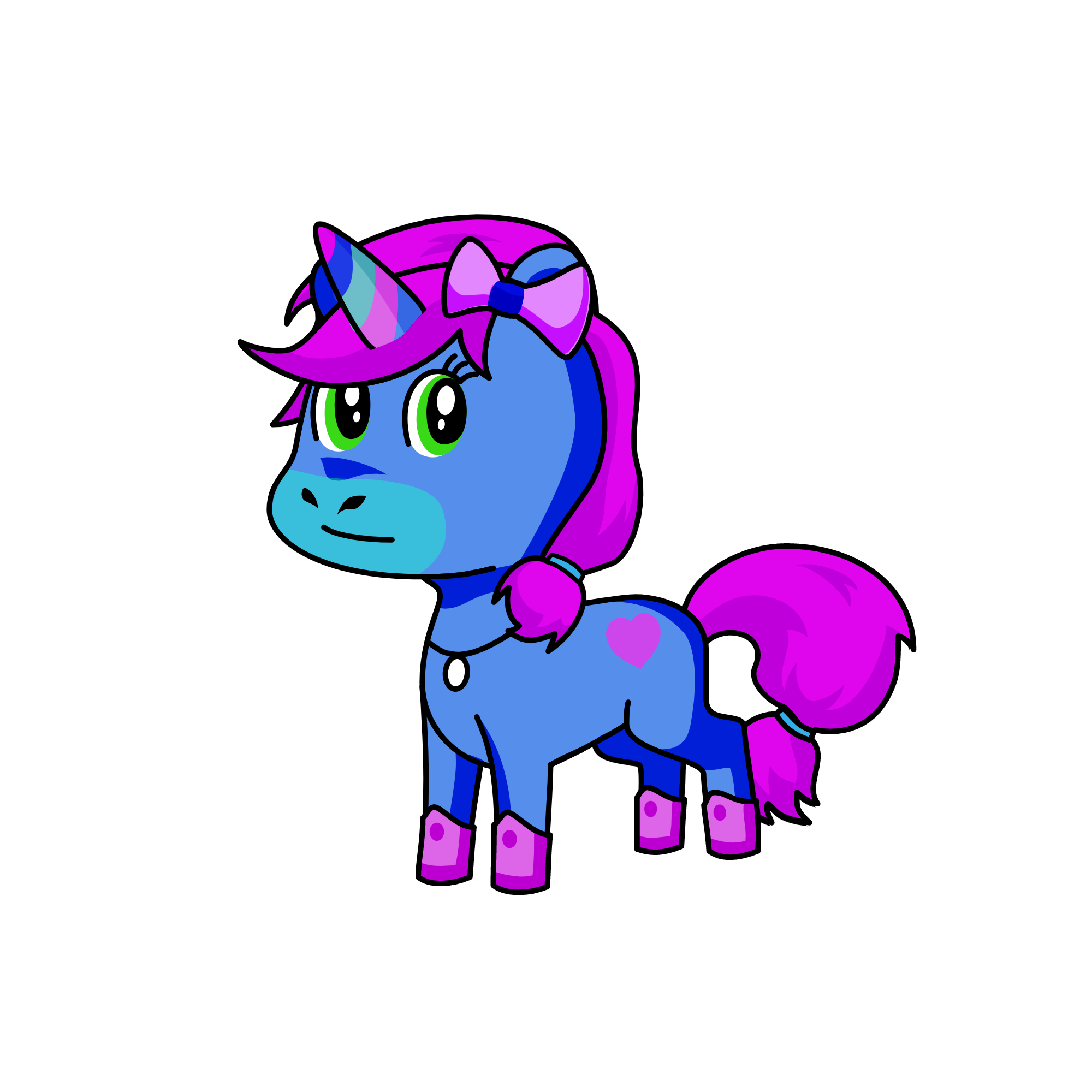 La princesa tinker bell, the unicorn