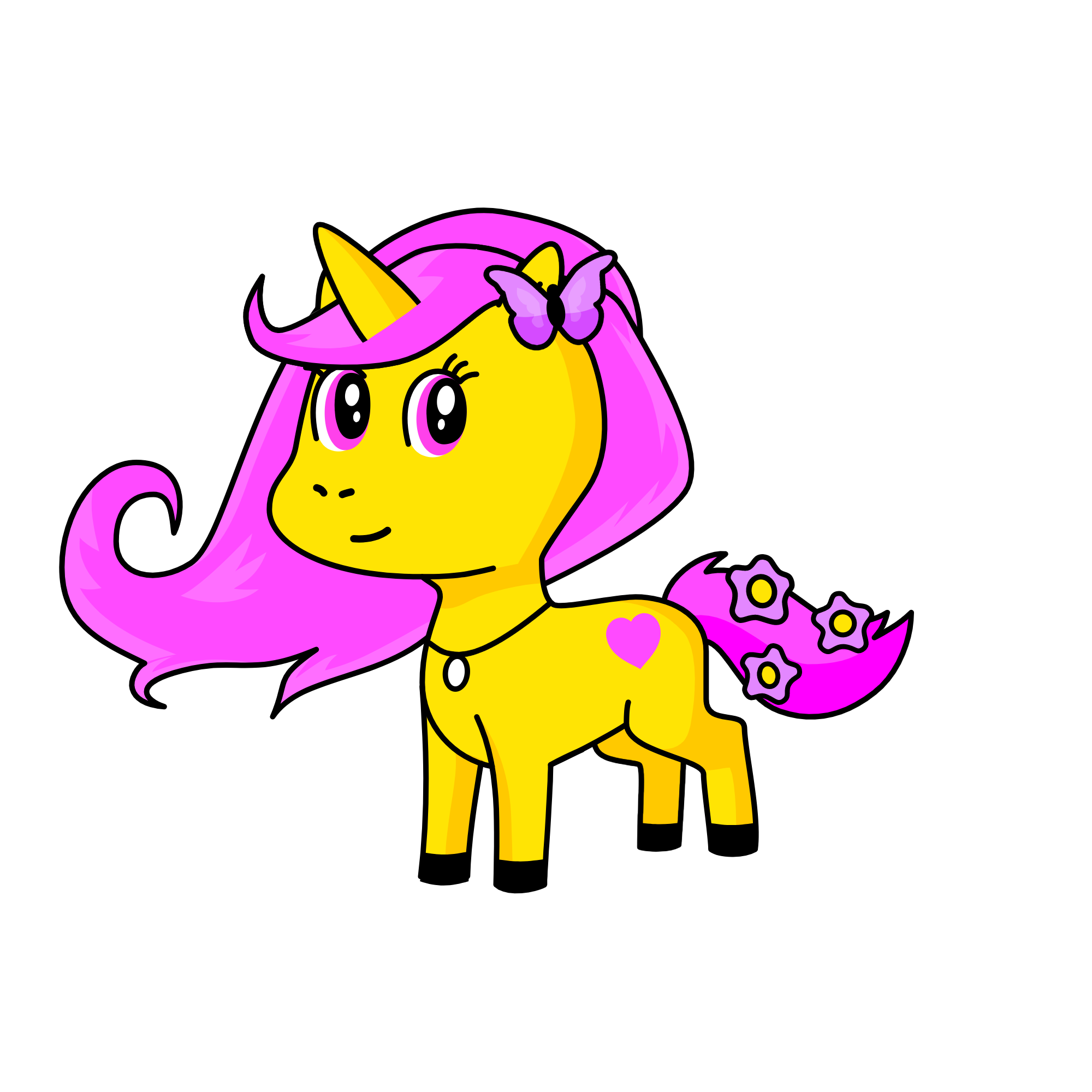 Fluttershy, the unicorn