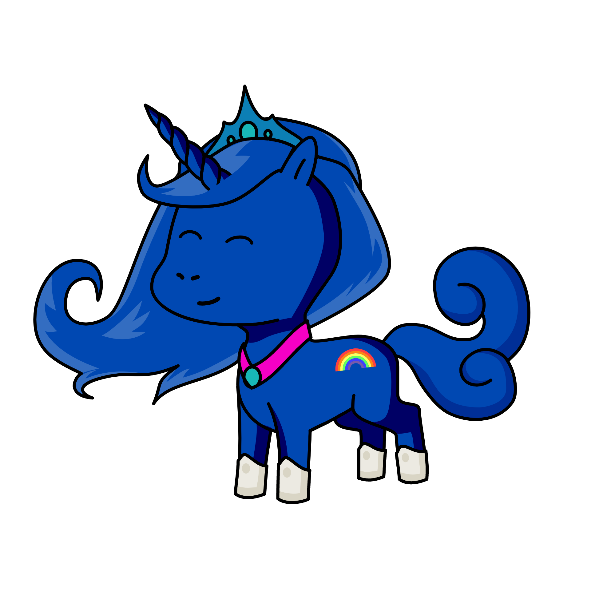 nightmare moon light, the unicorn