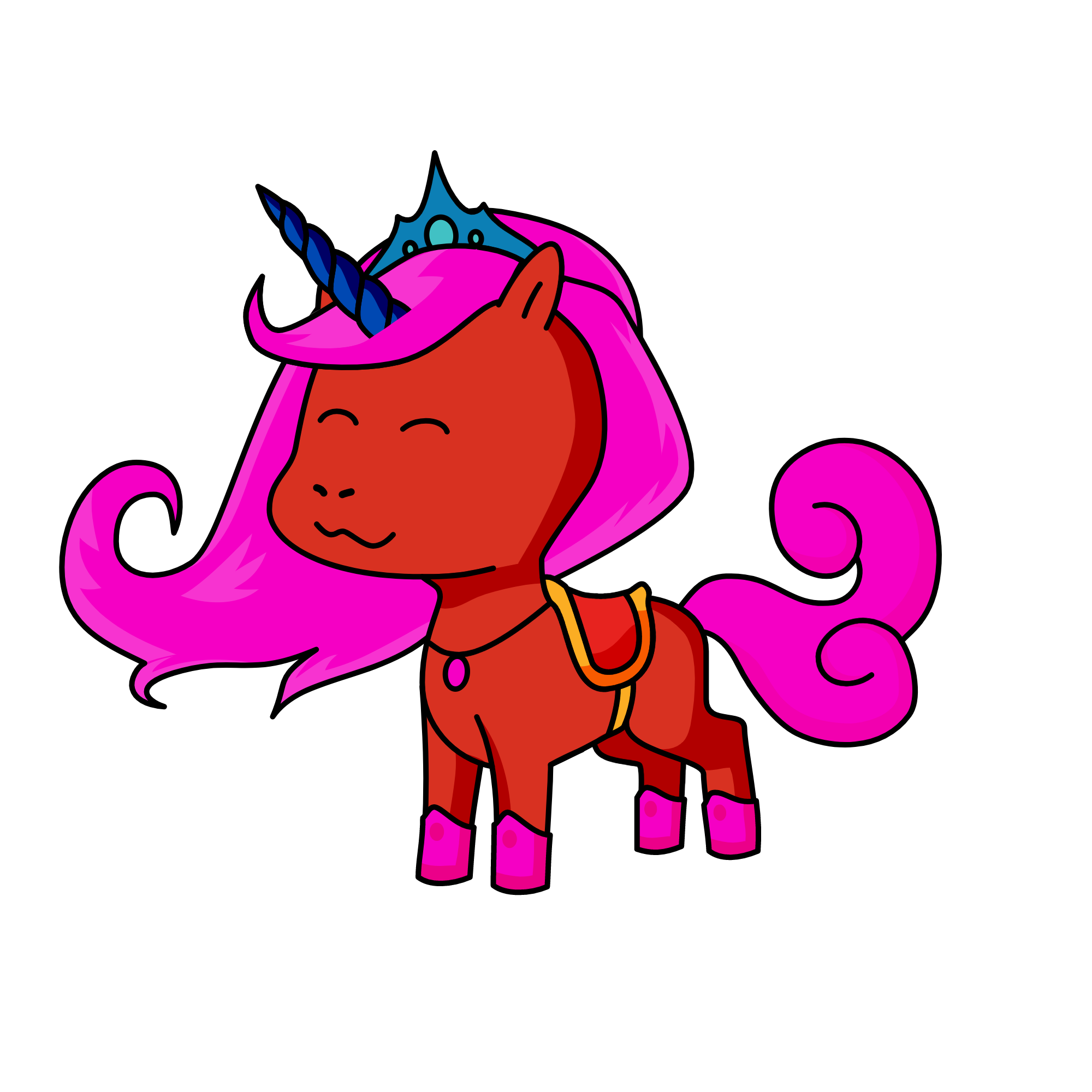 red cheery, the unicorn