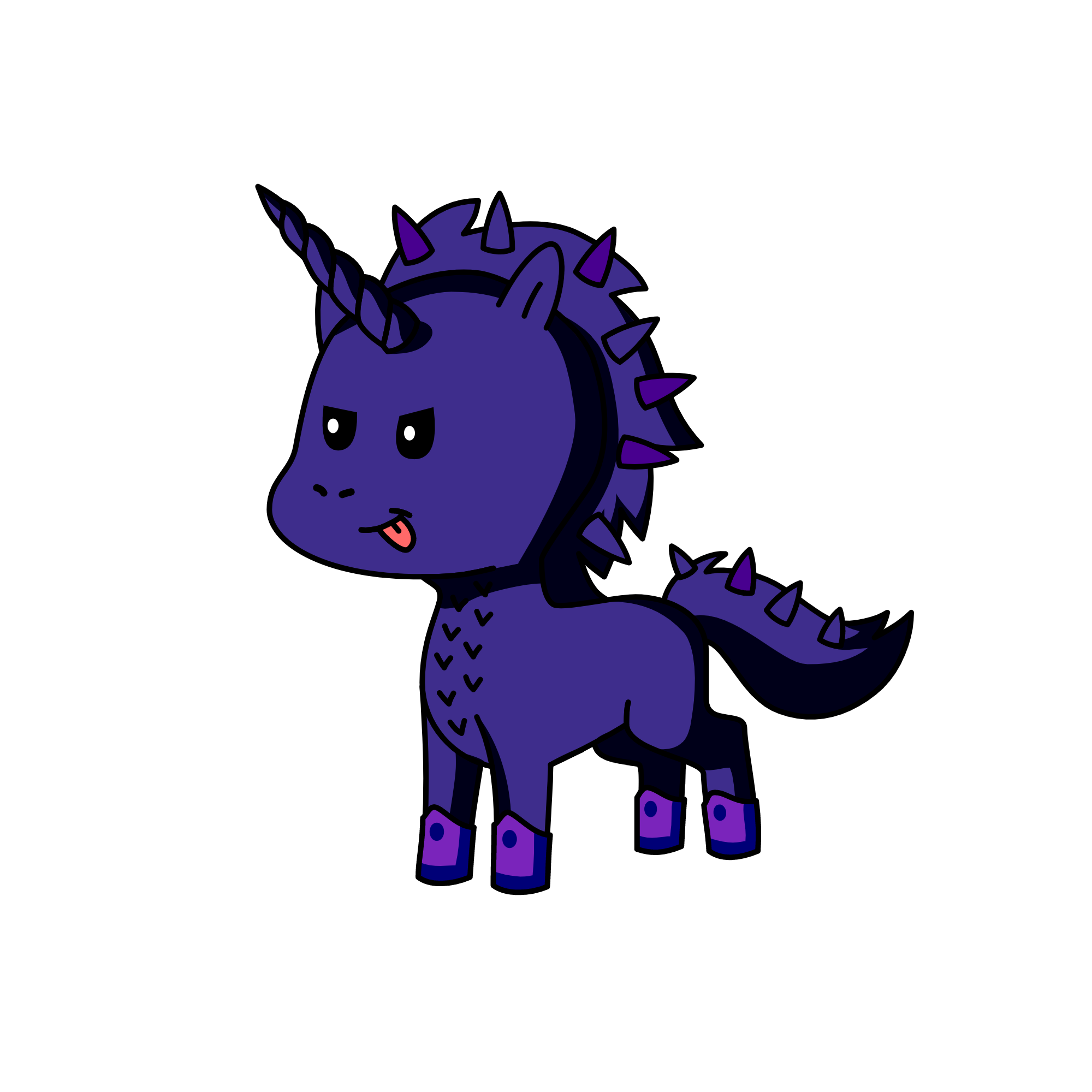 Lil' midnight, the unicorn