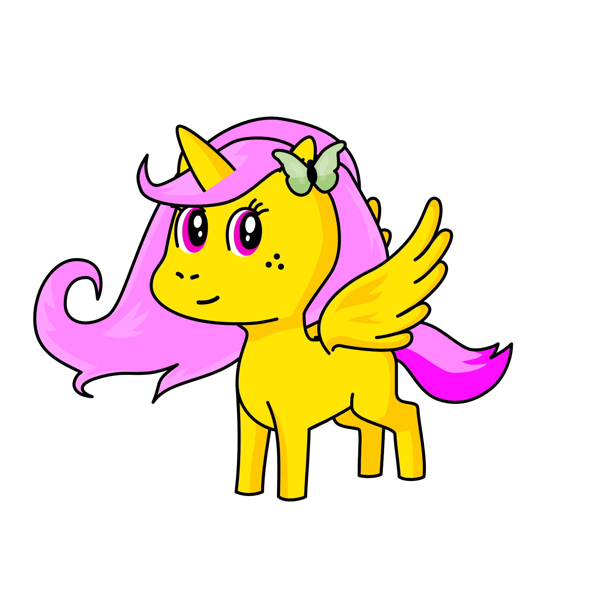 Fluttershy, the unicorn
