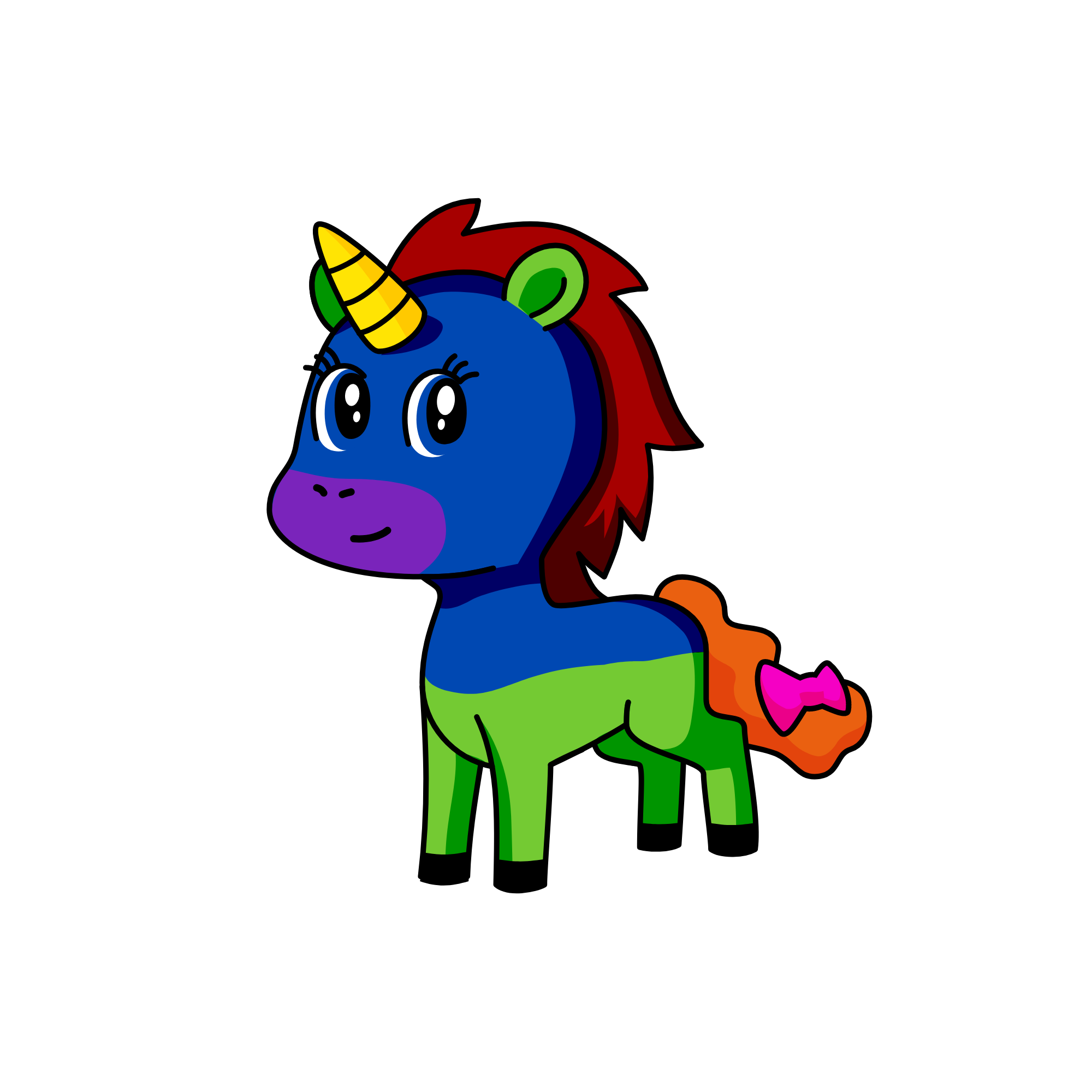 rainbow, the unicorn