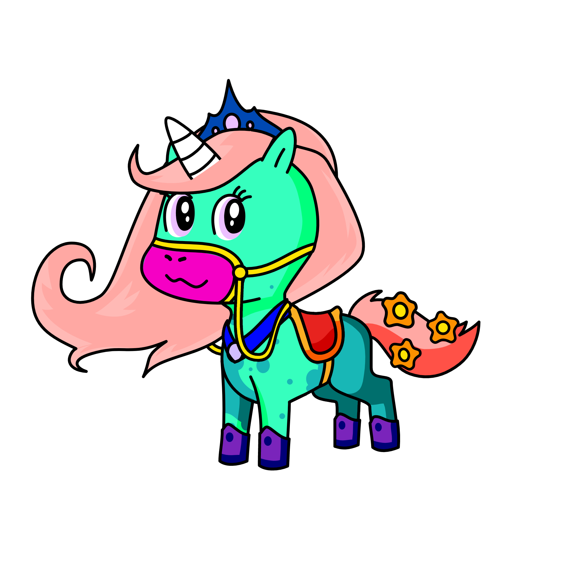 Queen Kaka, the unicorn