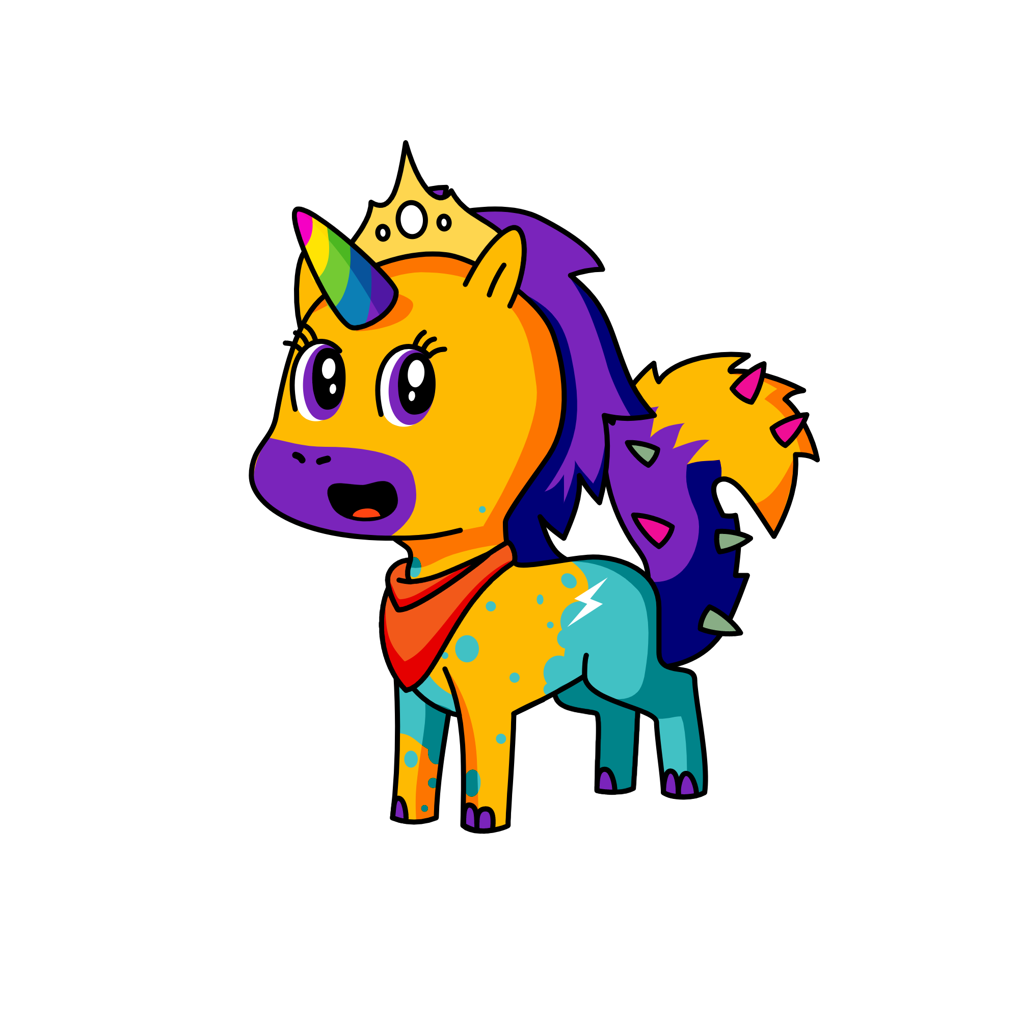 Foxxy 2, the unicorn