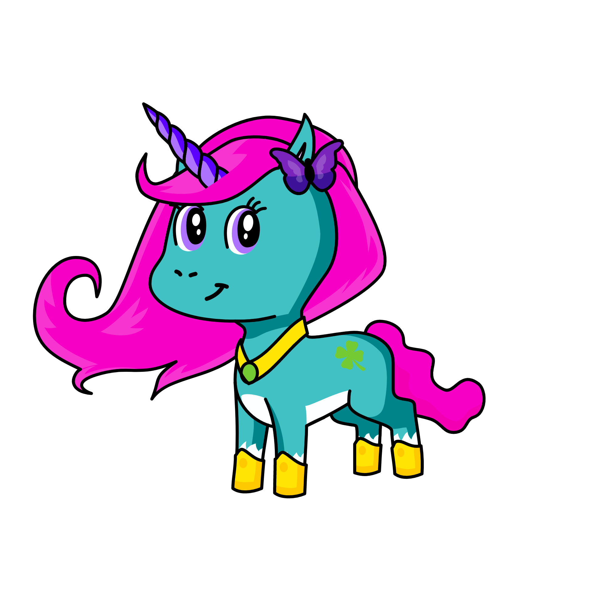 lucky the pony of luck, the unicorn