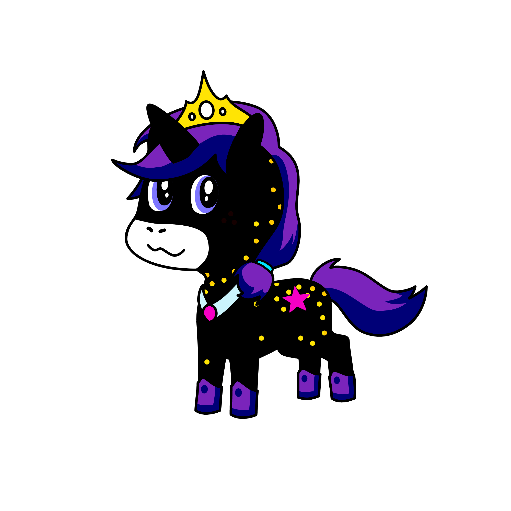 luna princess of the stars and moon, the unicorn