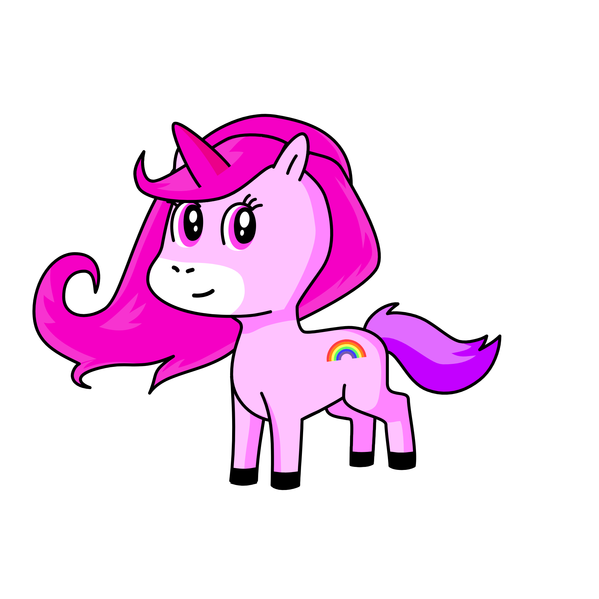 pink, the unicorn