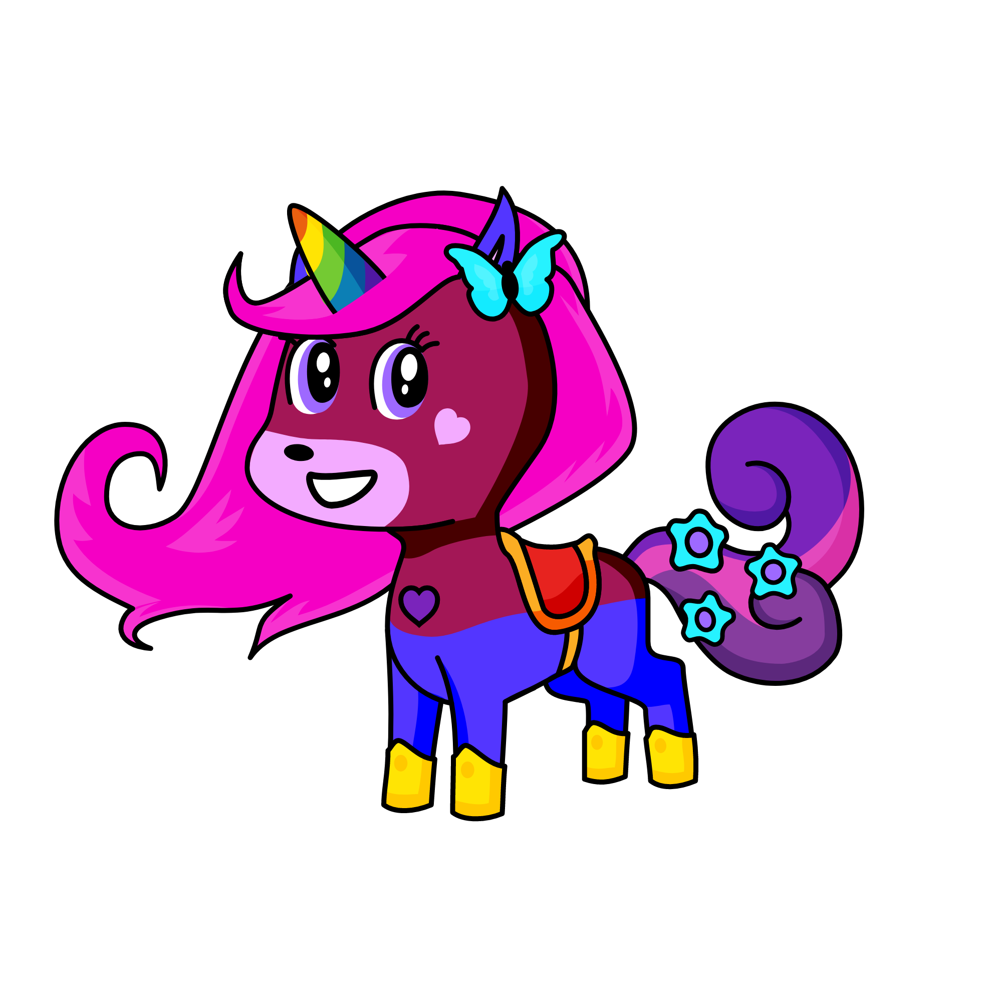 Pinky, the unicorn