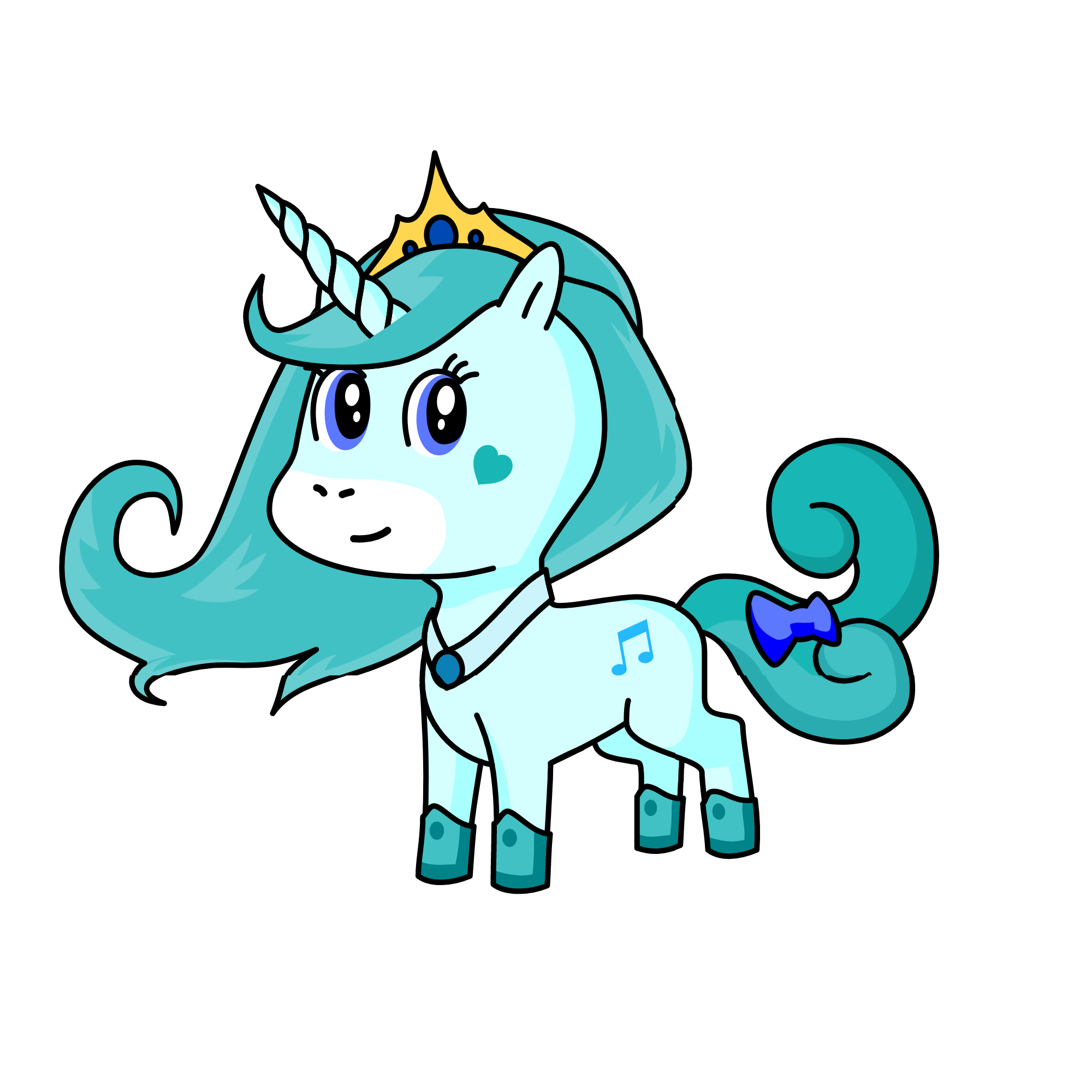 the queen, the unicorn