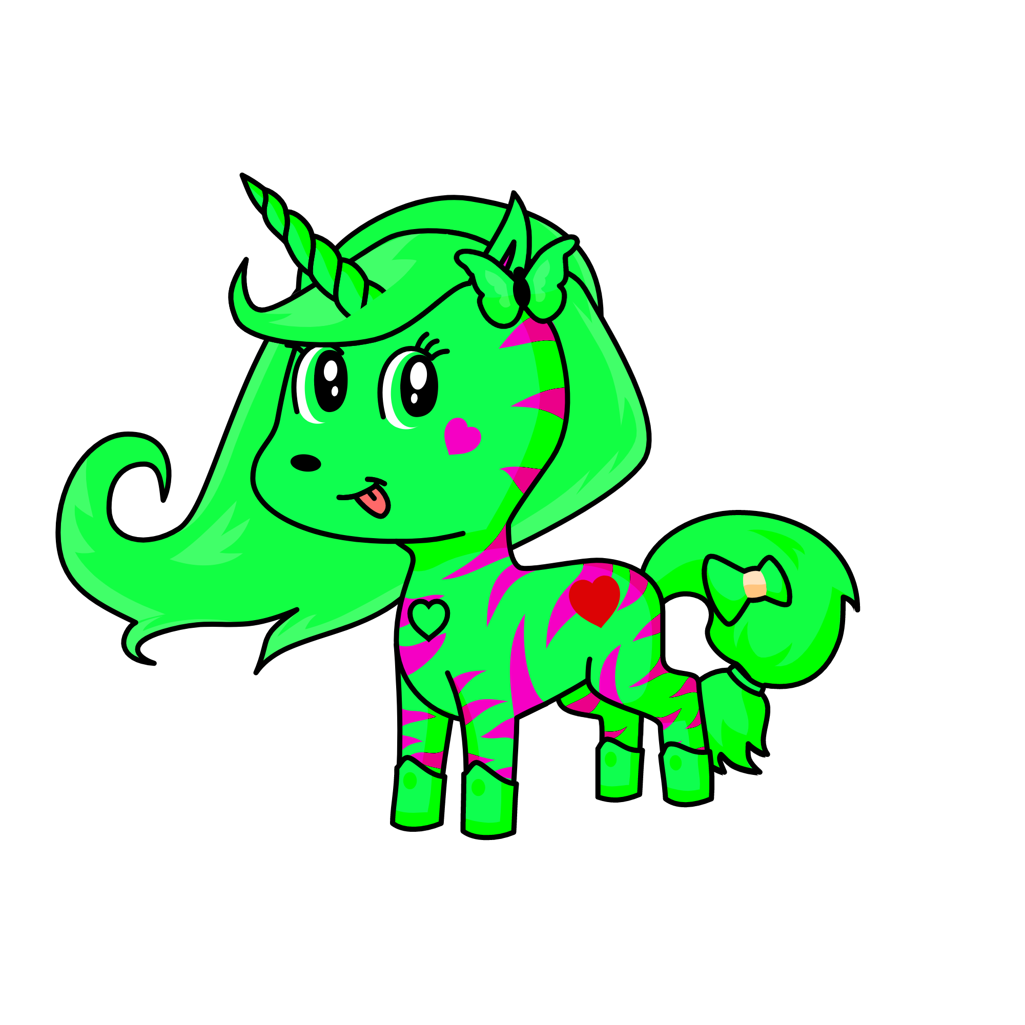GREEN, the unicorn
