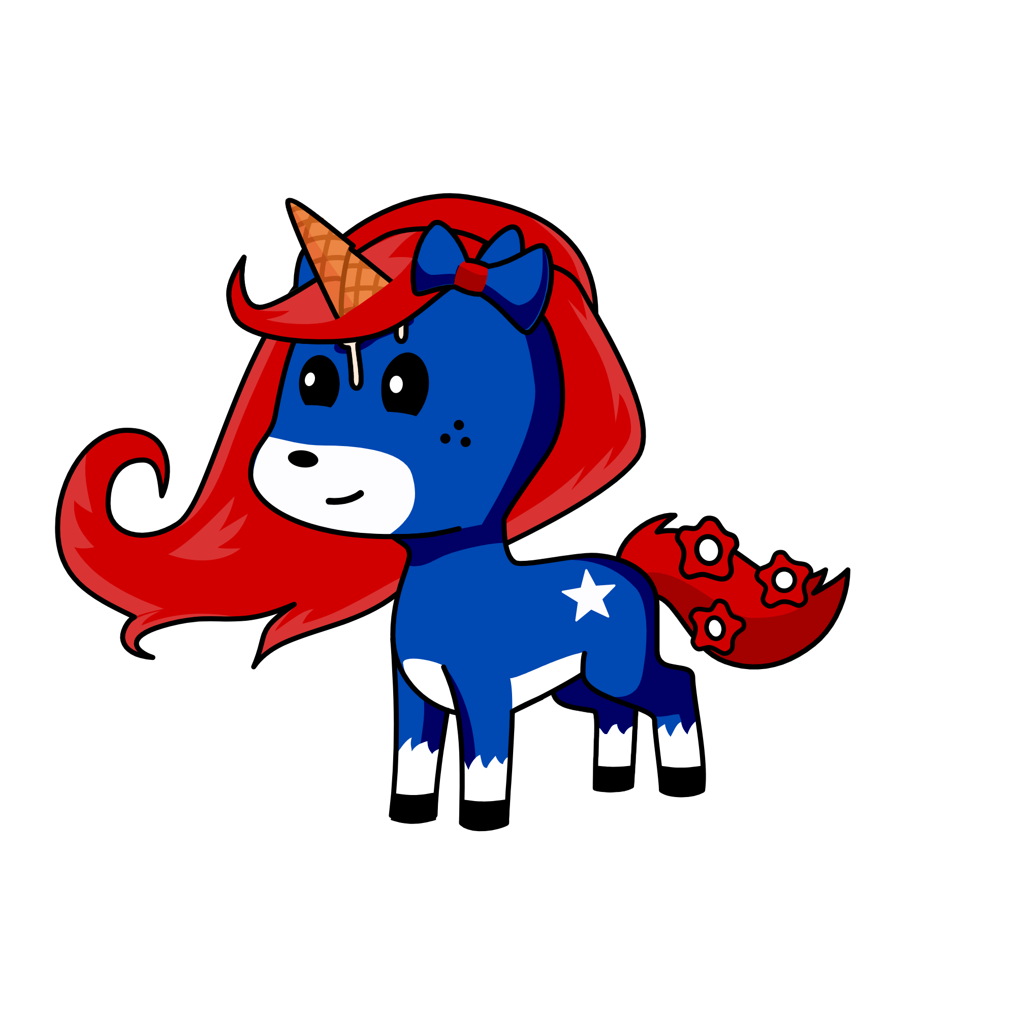 USA, the unicorn