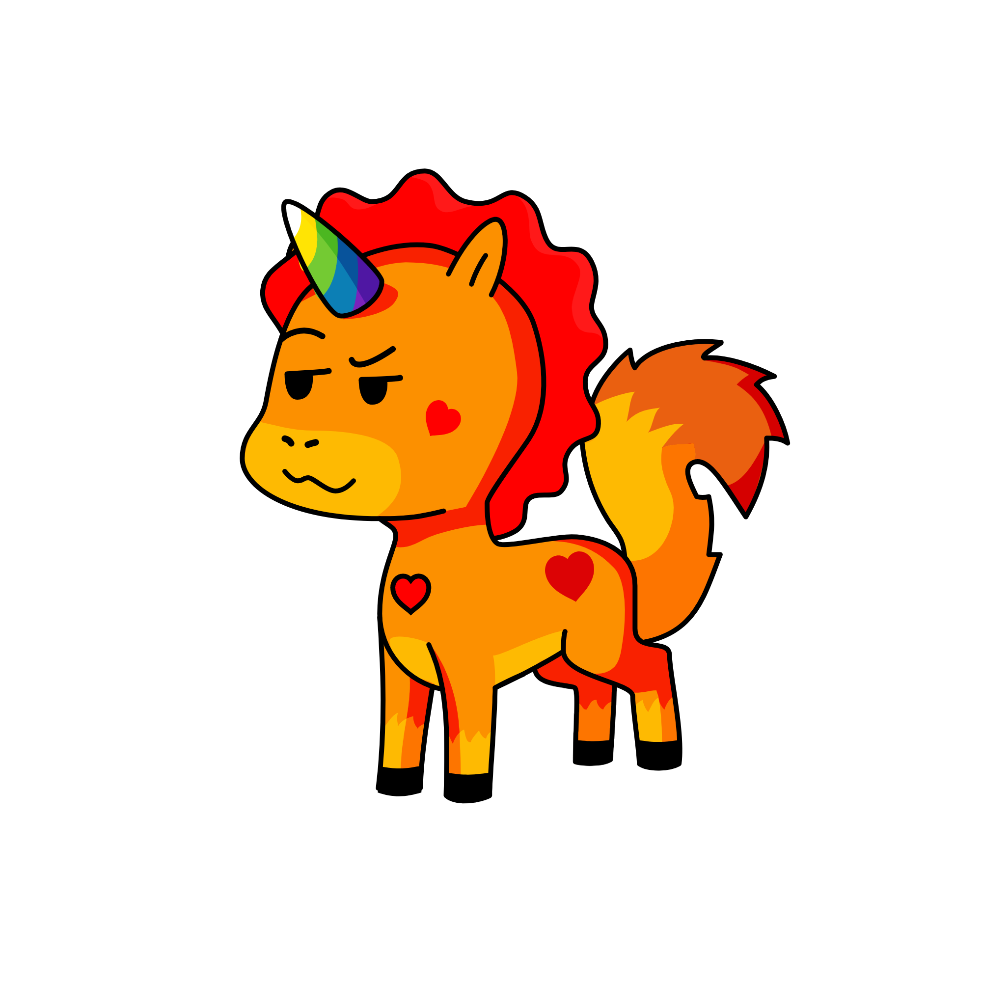 Sun, the unicorn
