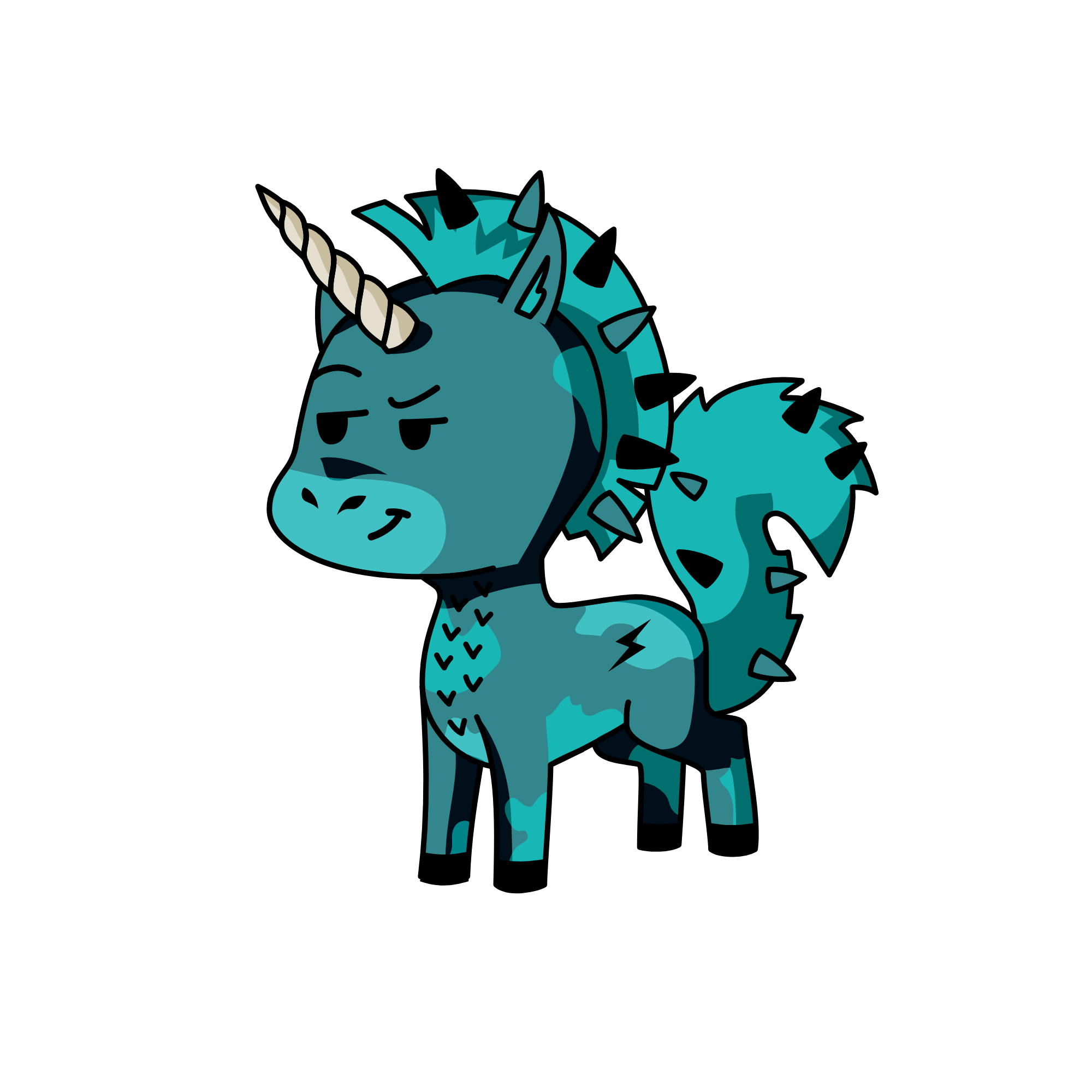 cute boy, the unicorn