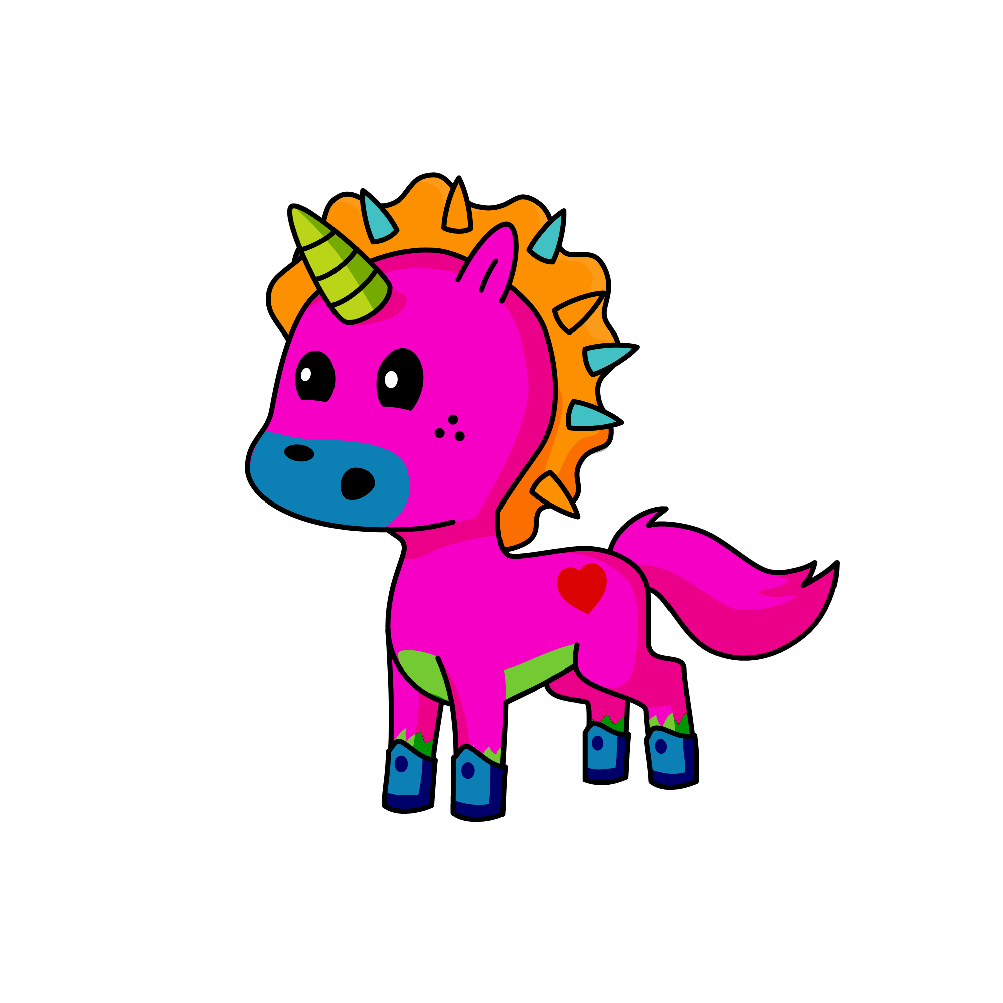 Bau, the unicorn