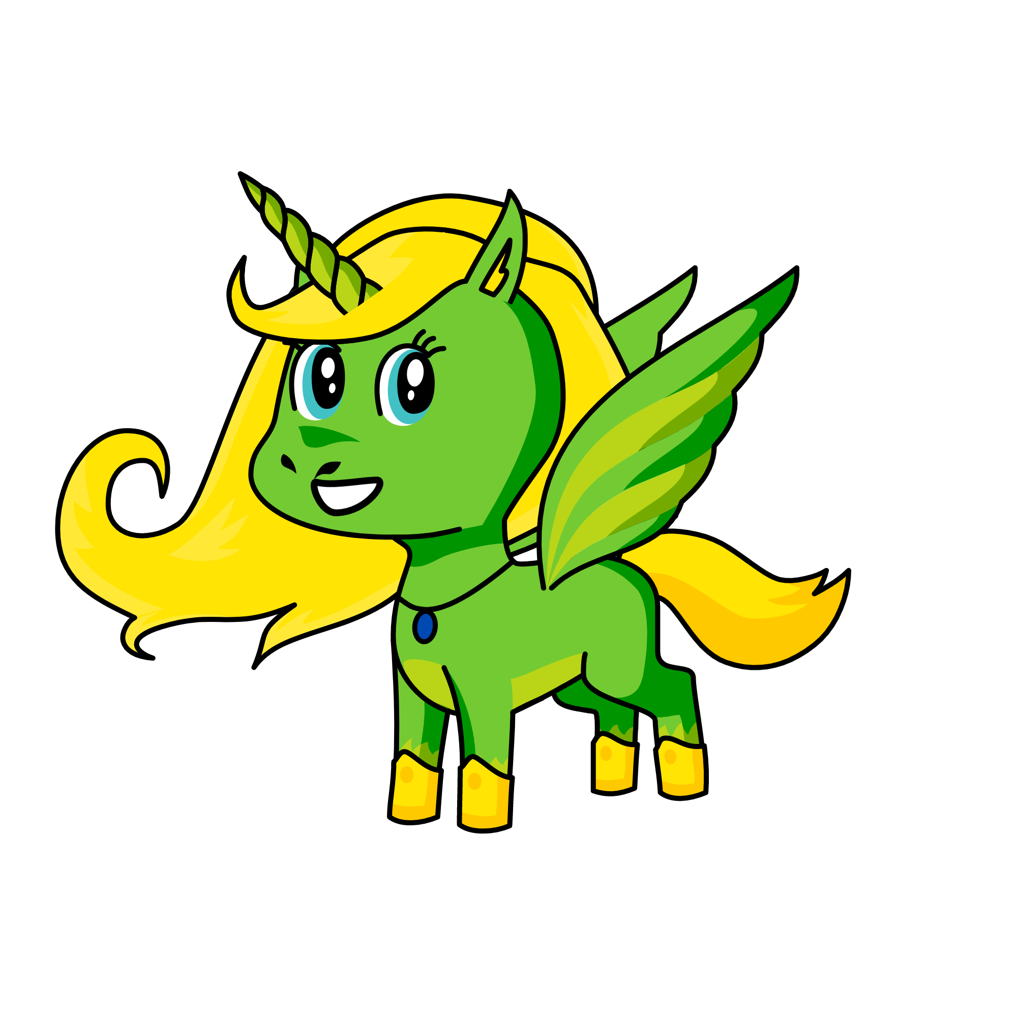 Evengela, the unicorn