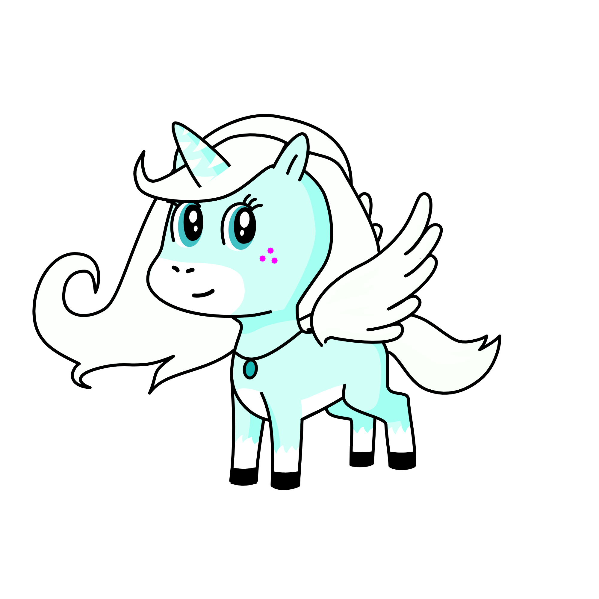 Winter, the unicorn