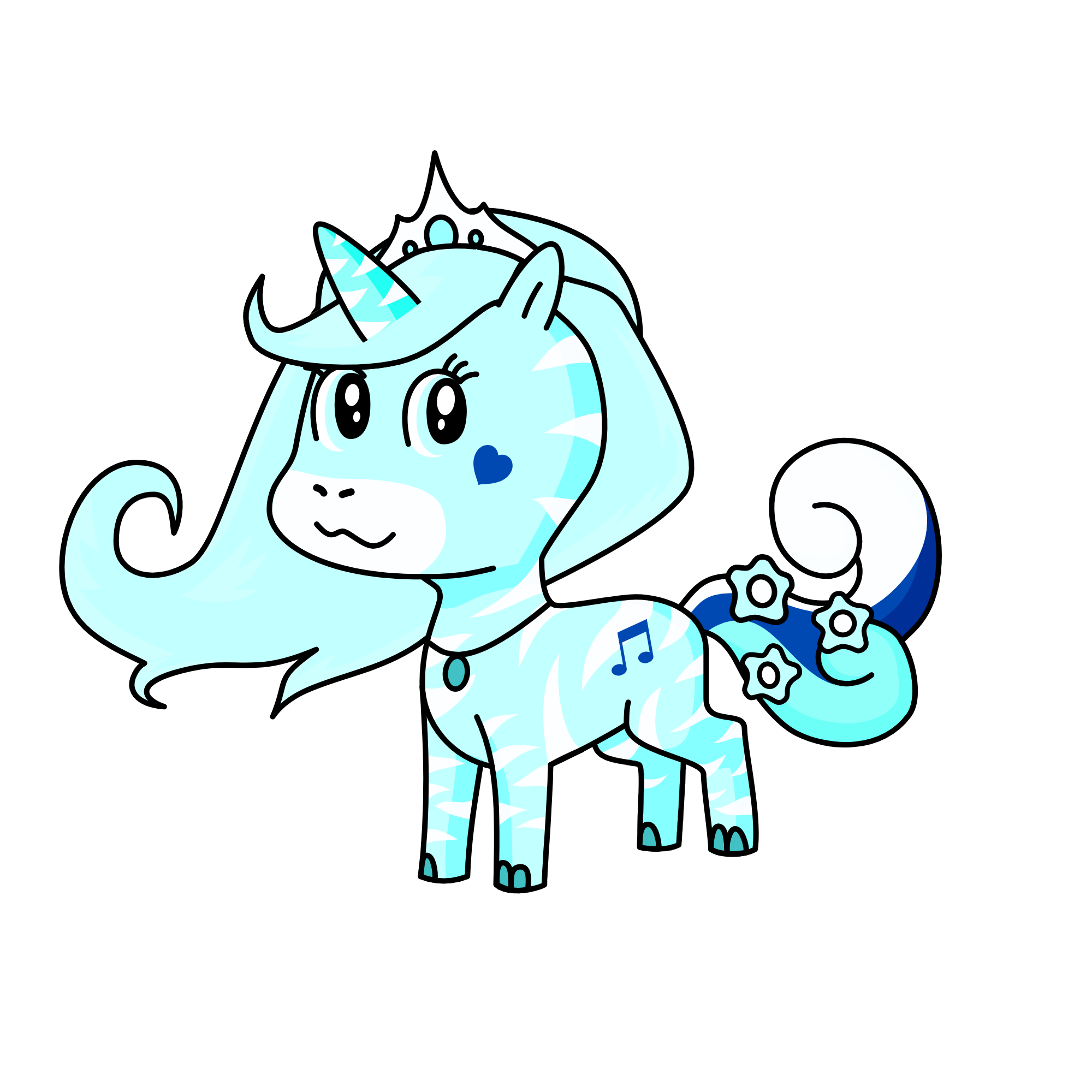 Queen Wynter, the unicorn