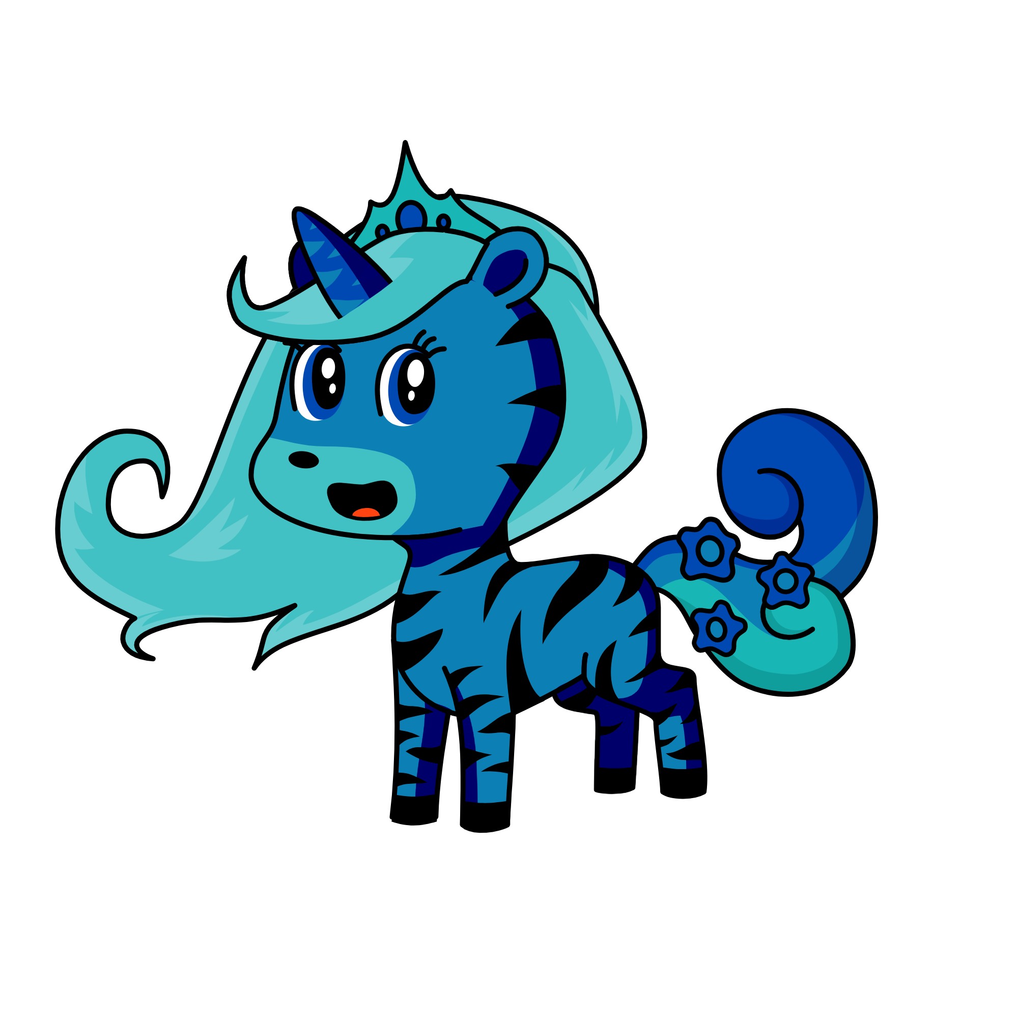 blue eye, the unicorn
