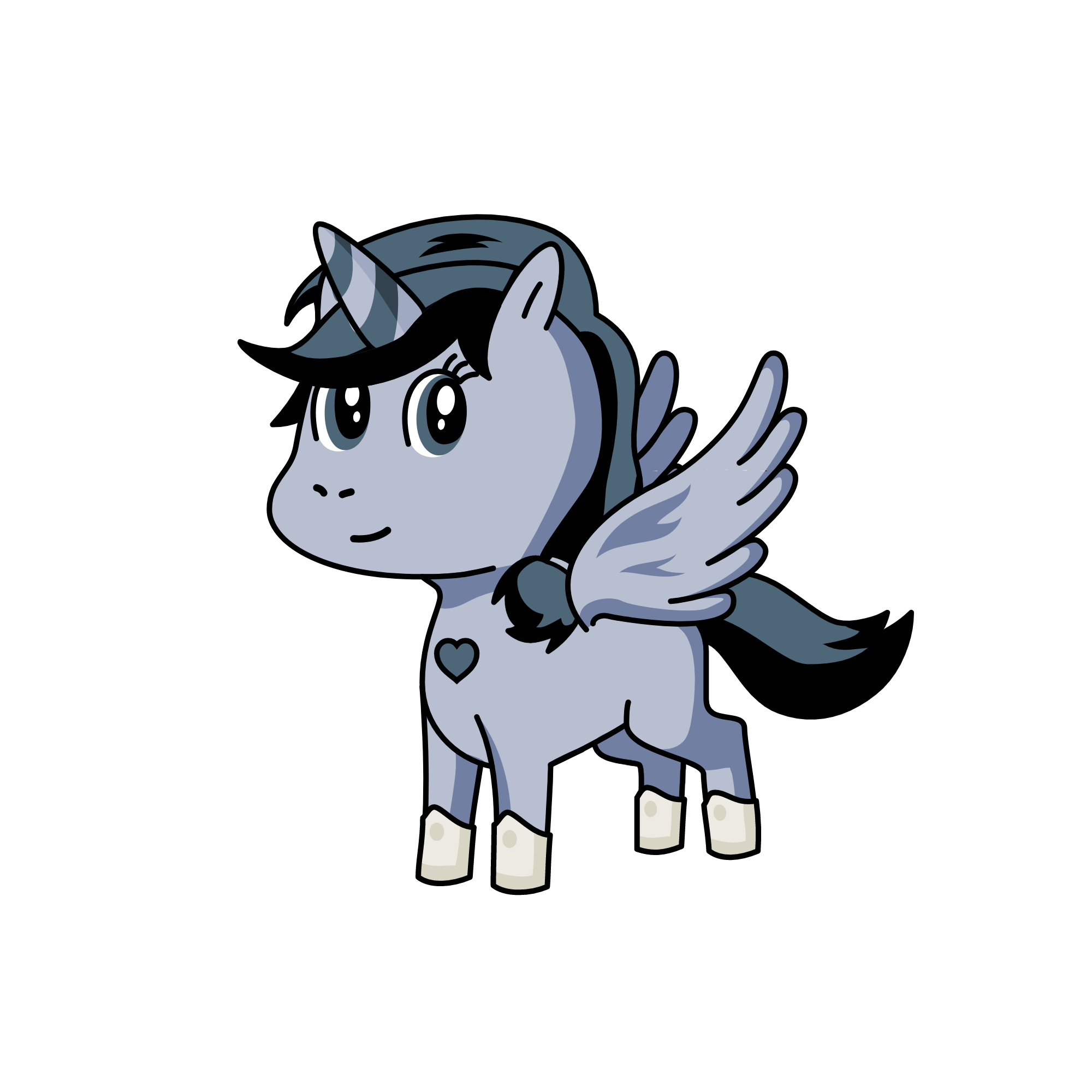 silver the fairy, the unicorn