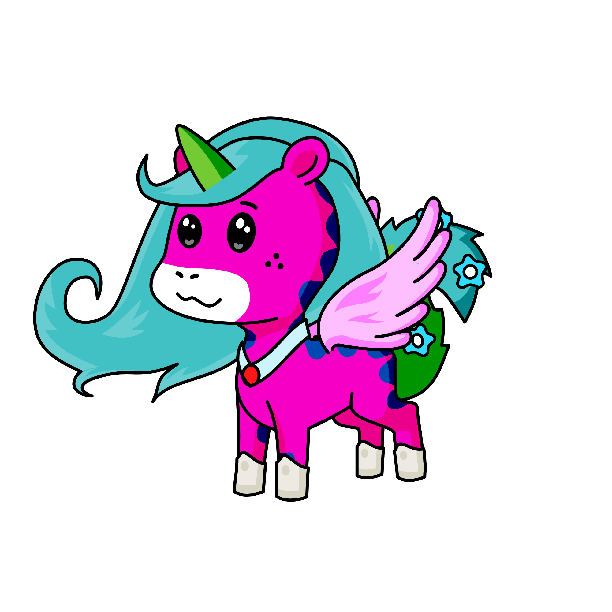 aqua candy, the unicorn