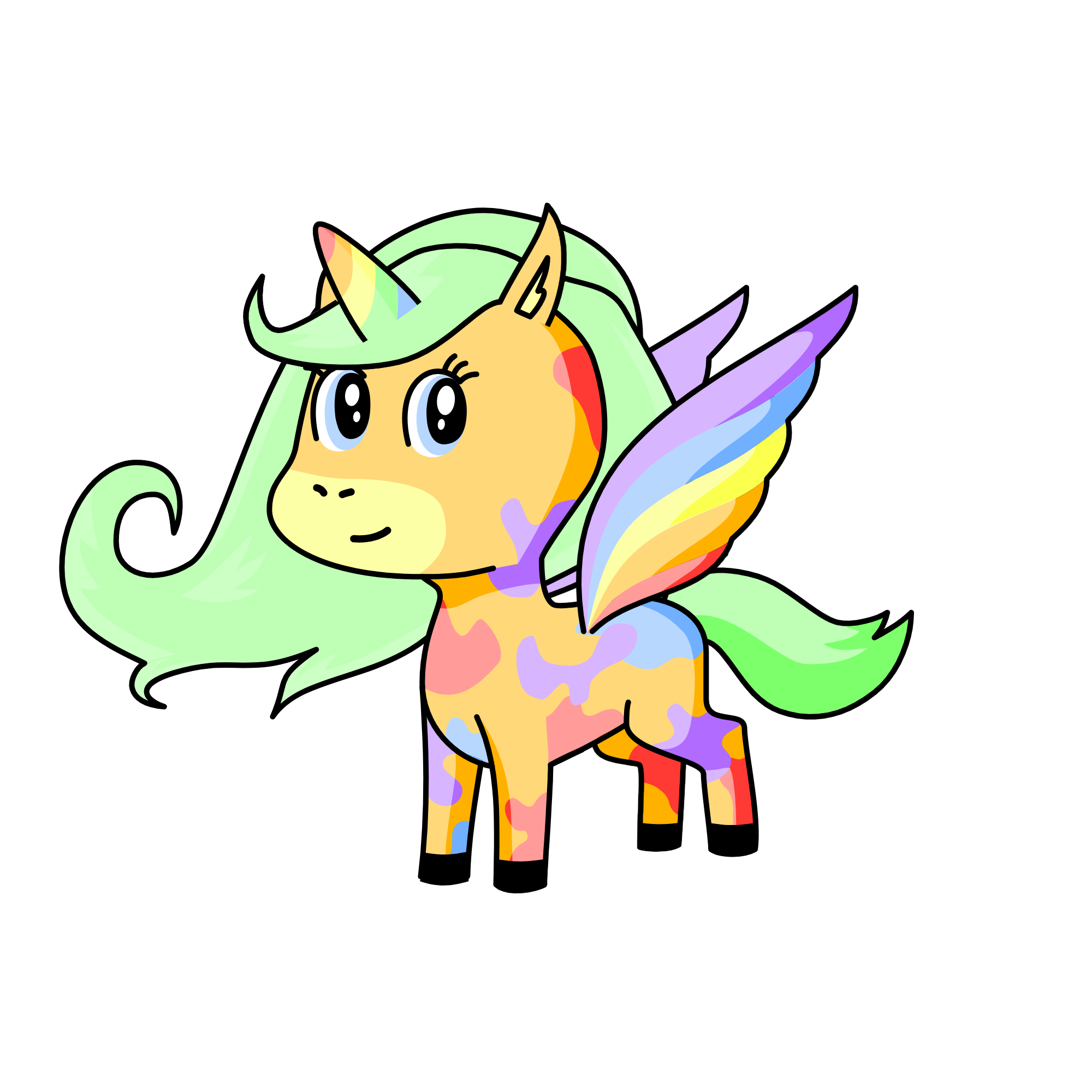 Pastel, the unicorn
