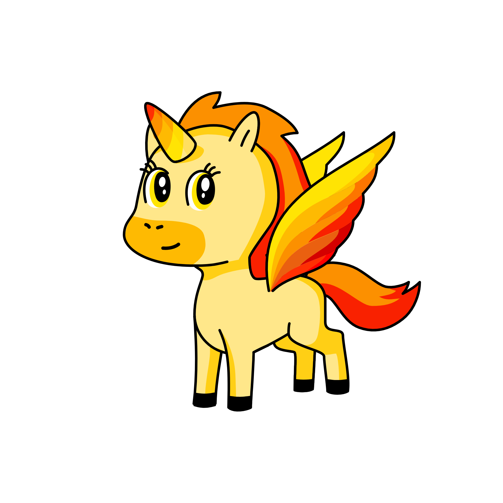Fire, the unicorn