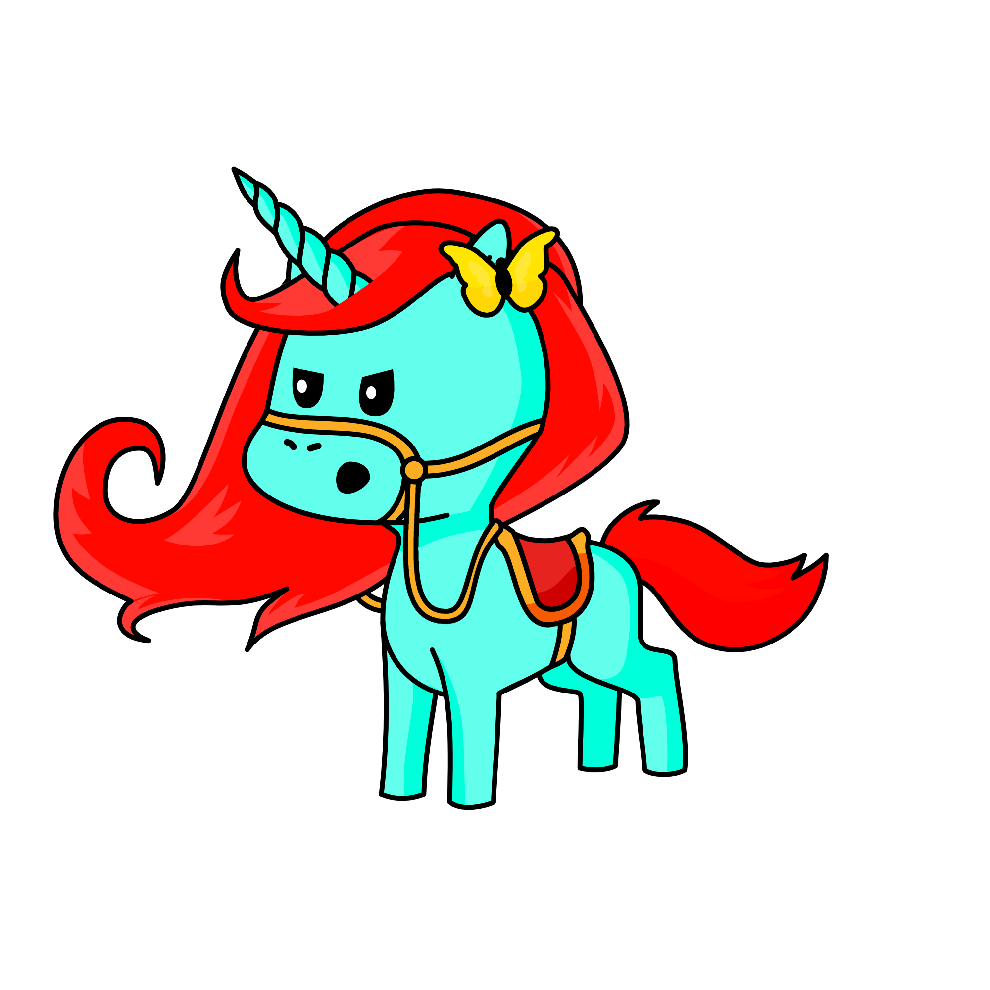 Rainbow dash is mad because she does not want to be fancy, the unicorn