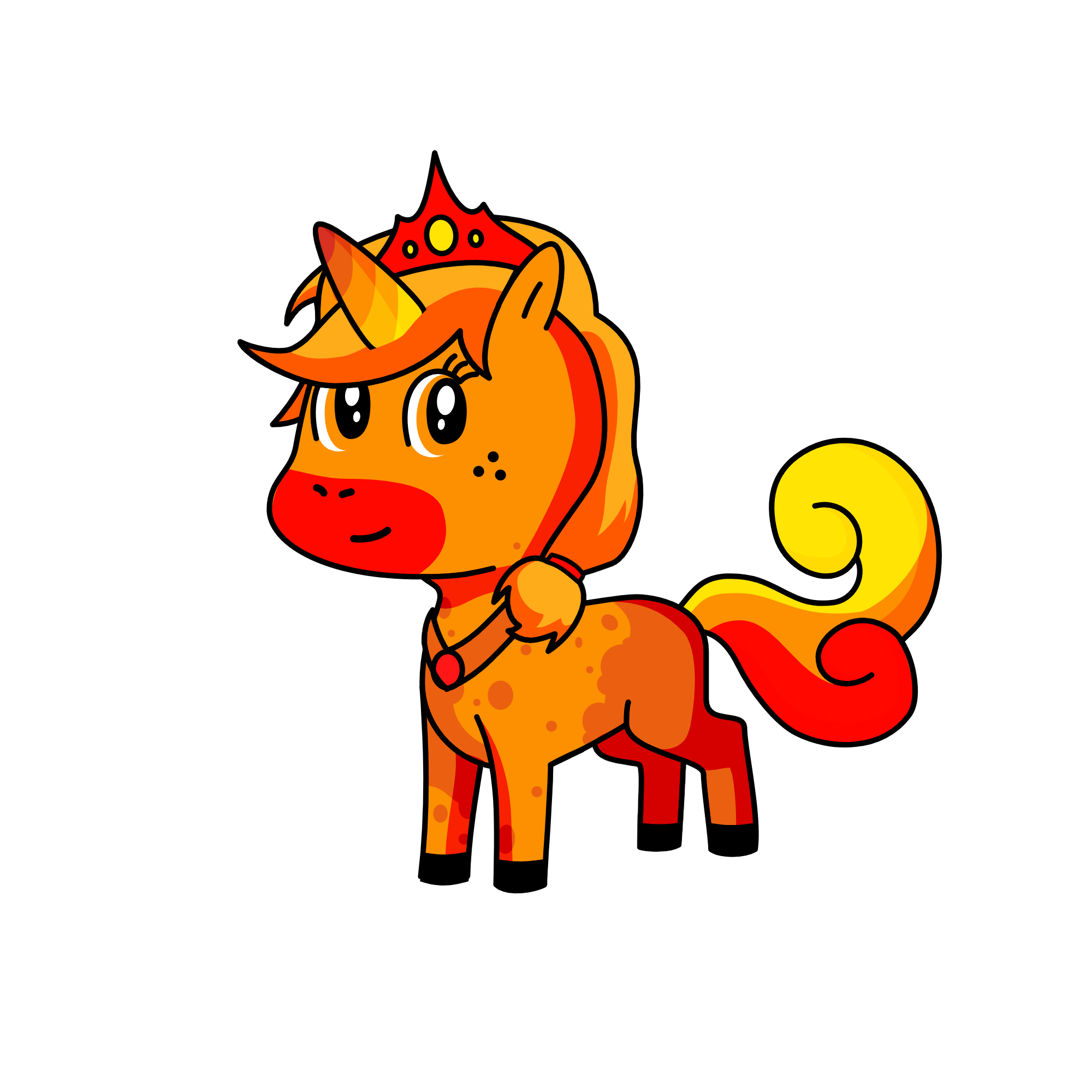 Princess Flame, the unicorn