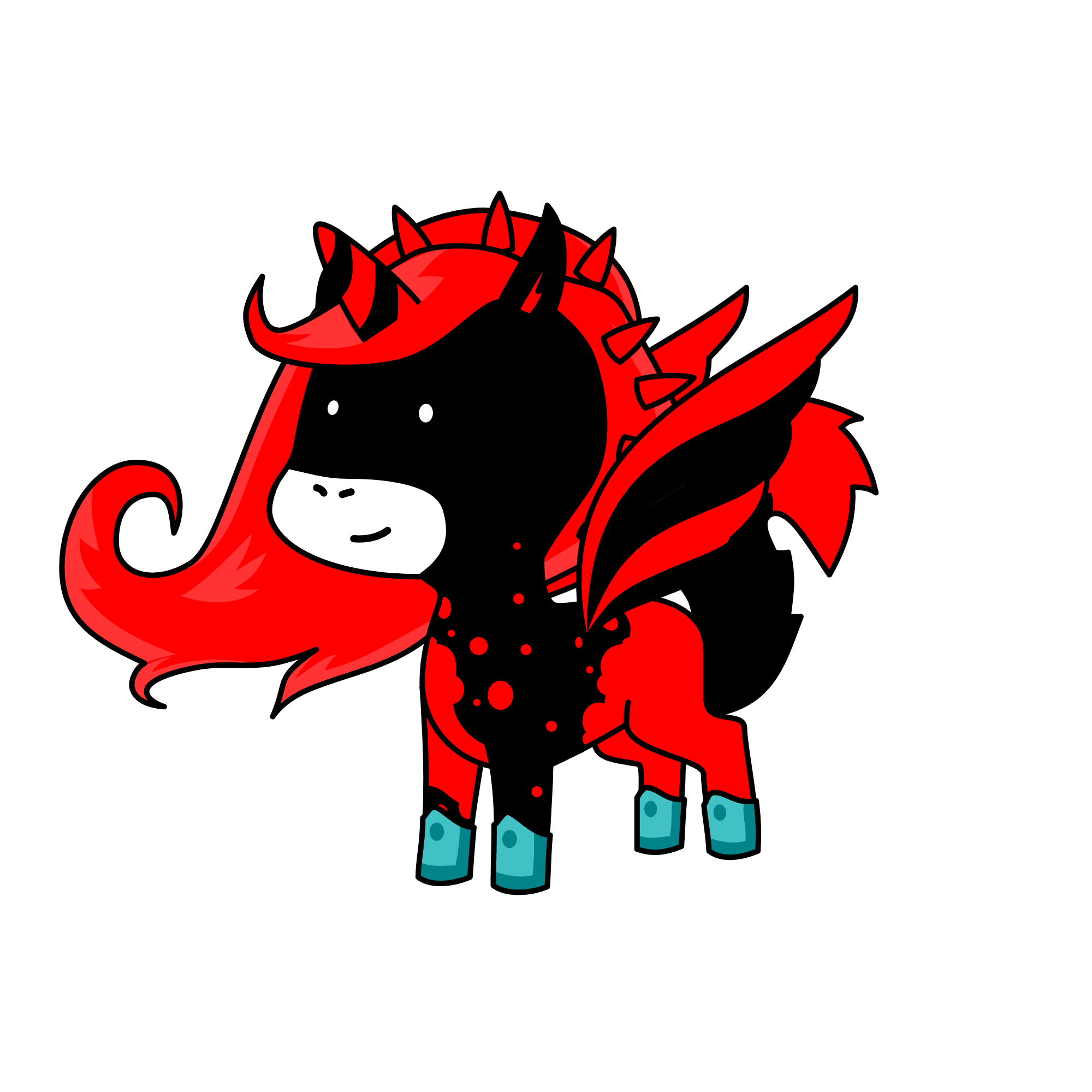 Suprem fire Demon , the unicorn