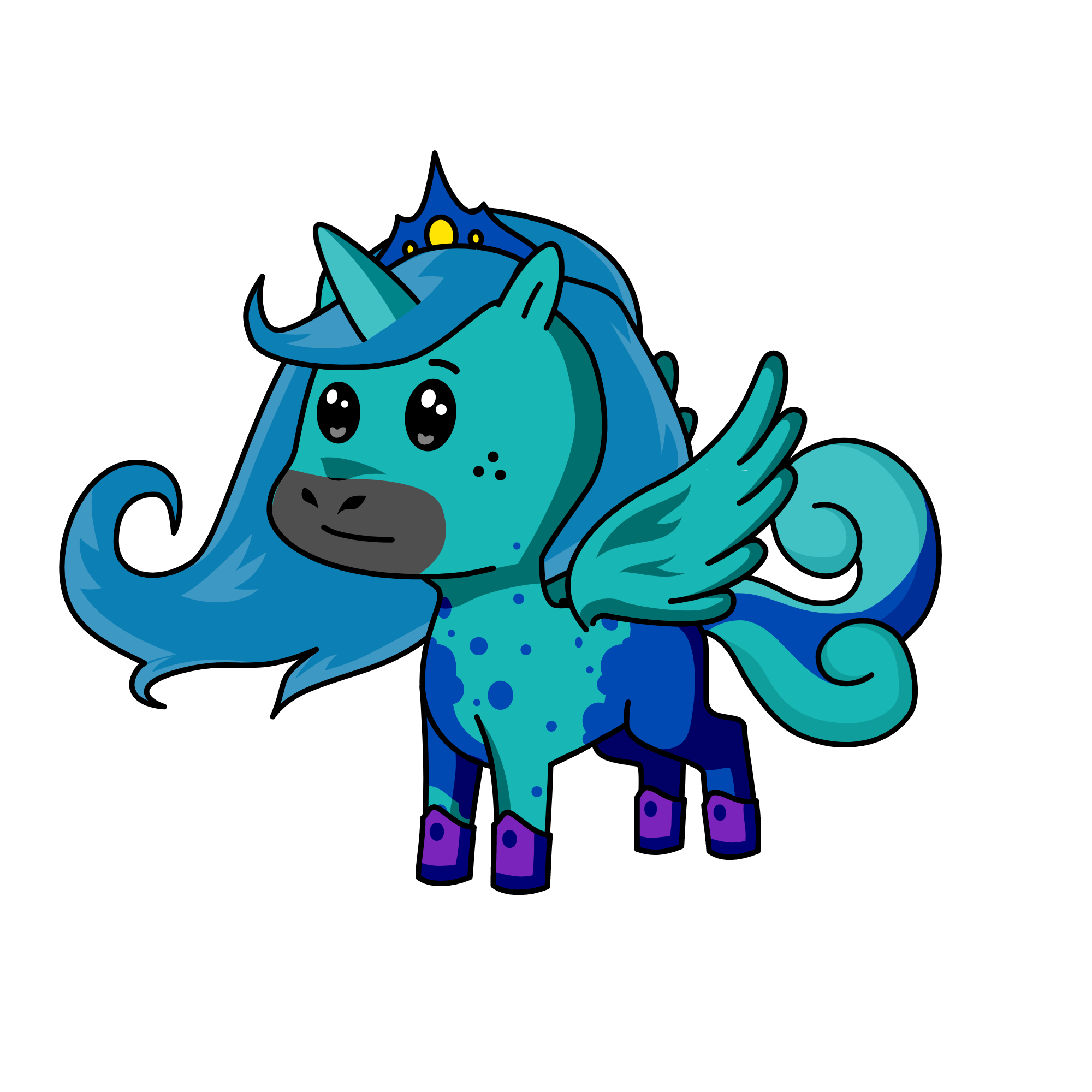 Bluelight Darkfire, the unicorn
