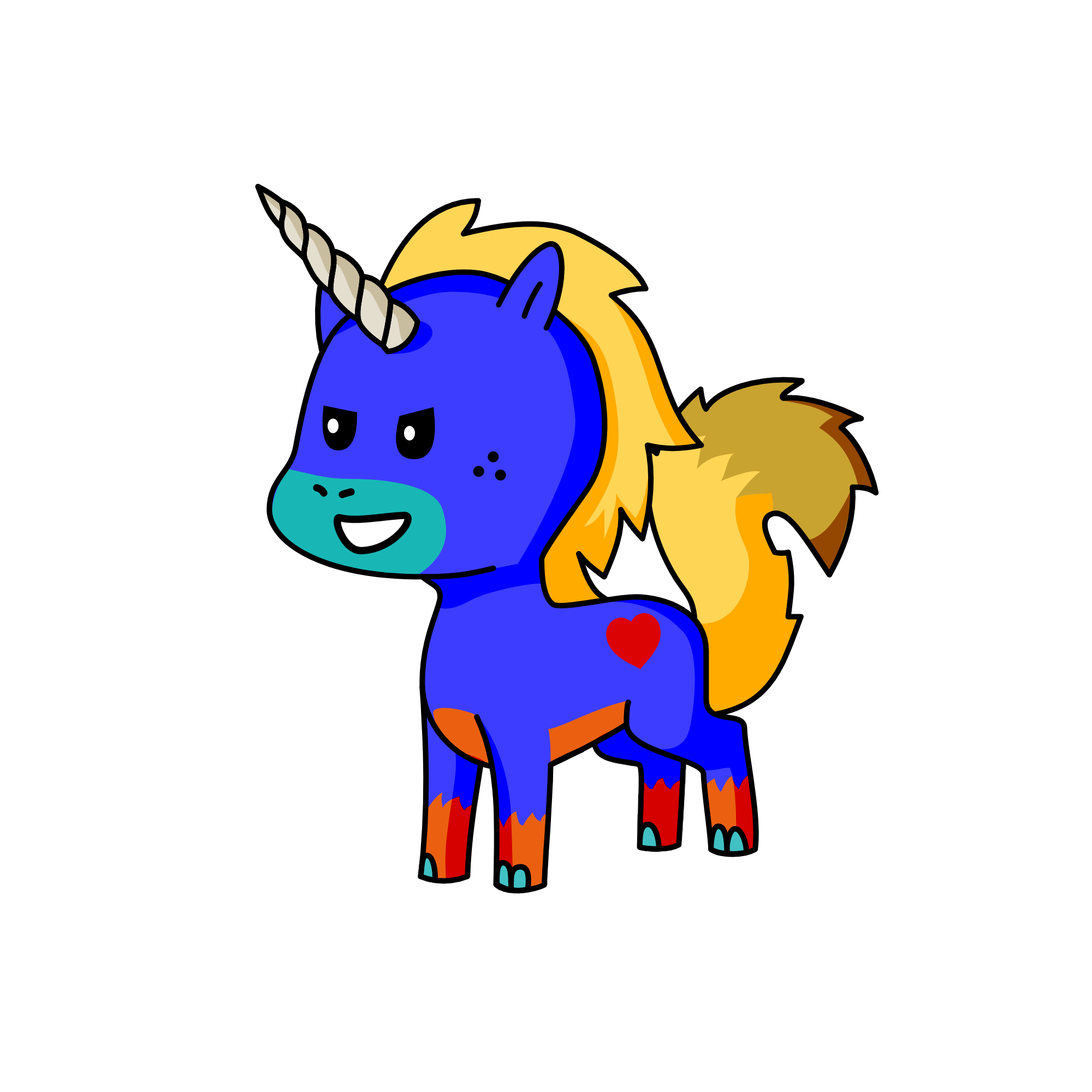 Baddie, the unicorn