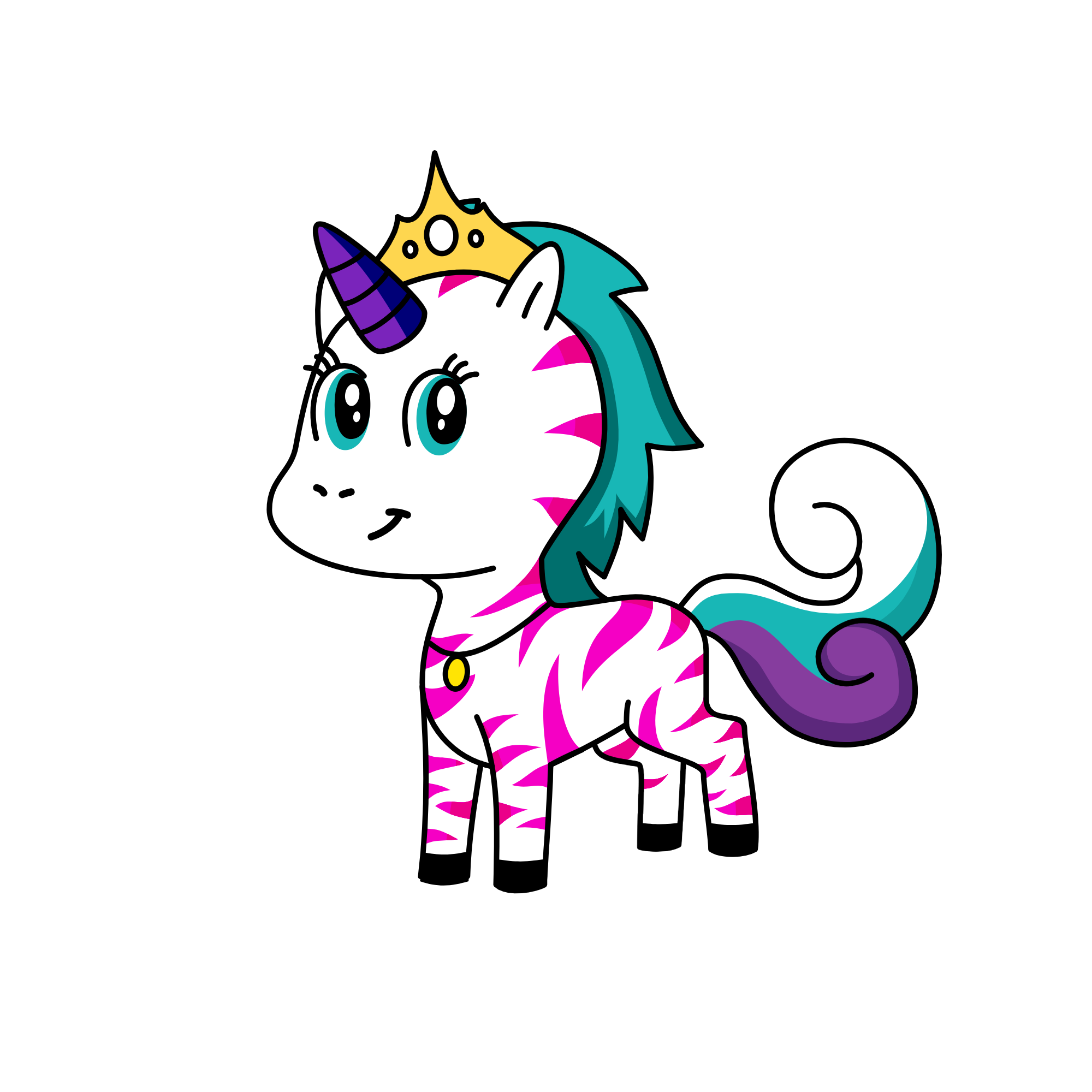 Princess Pink, the unicorn