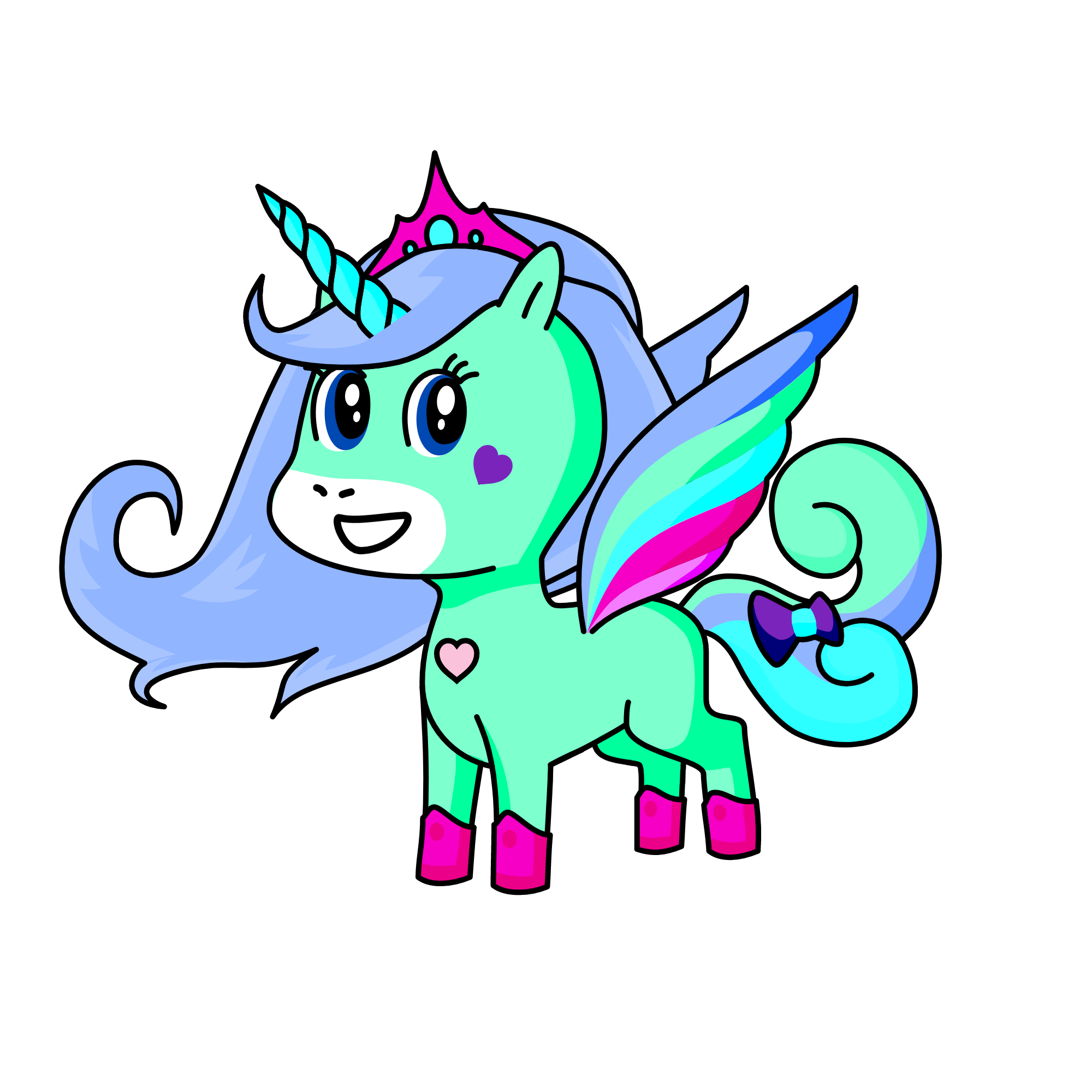 Snowy , the unicorn