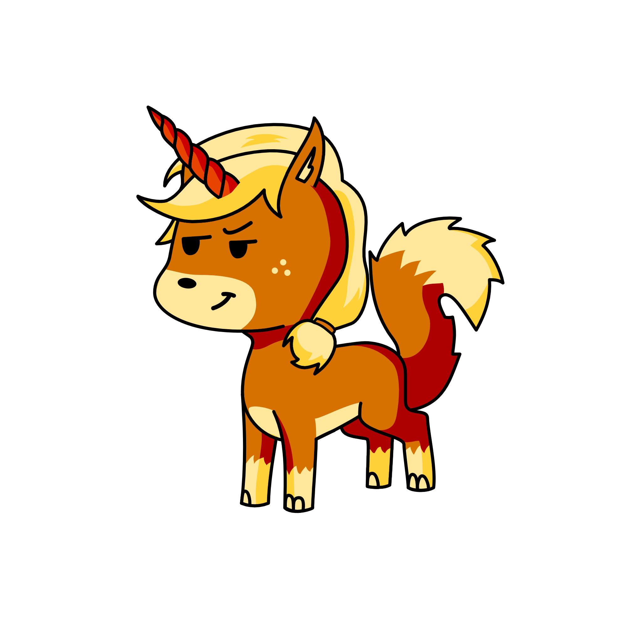 fox, the unicorn