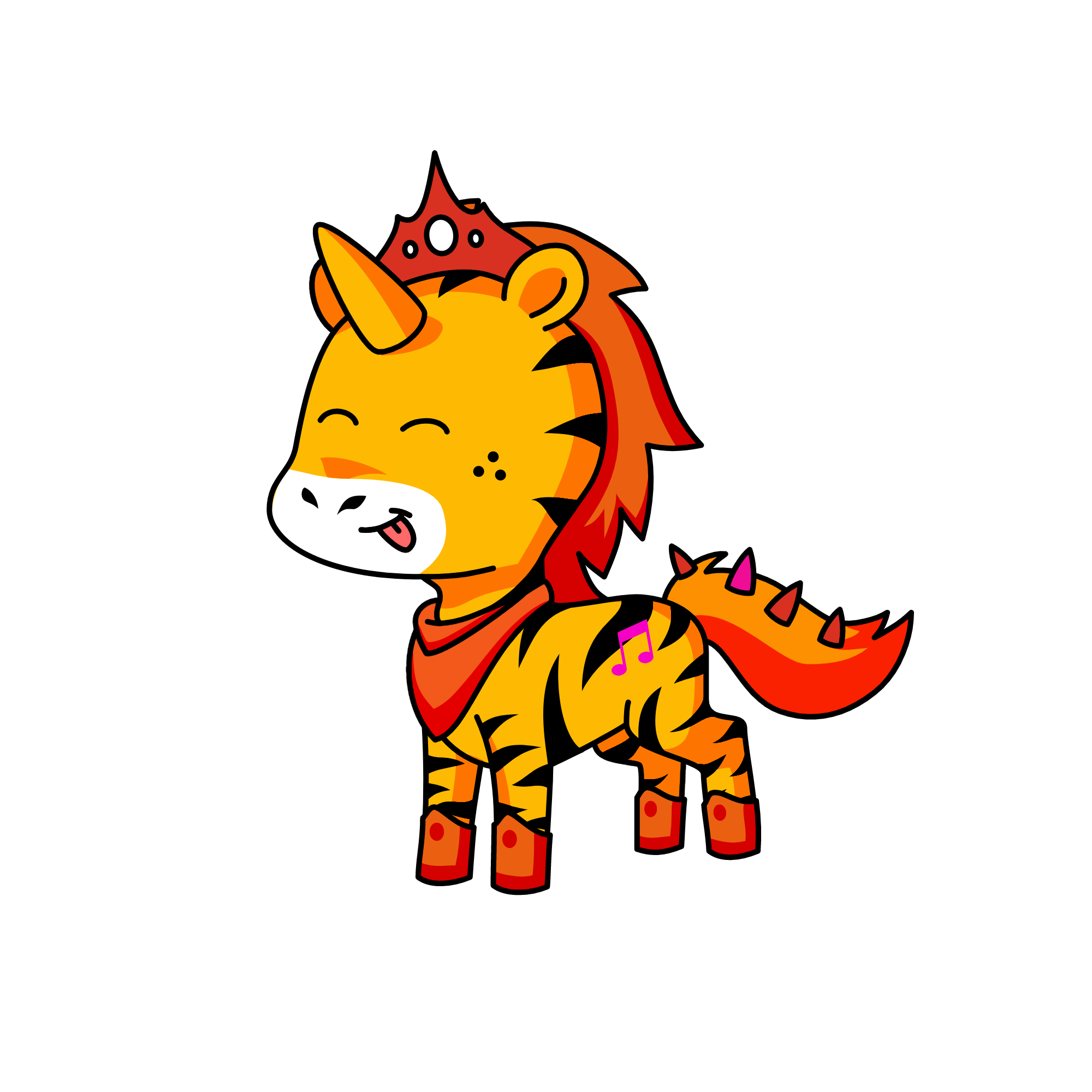Bobby the tiger!, the unicorn