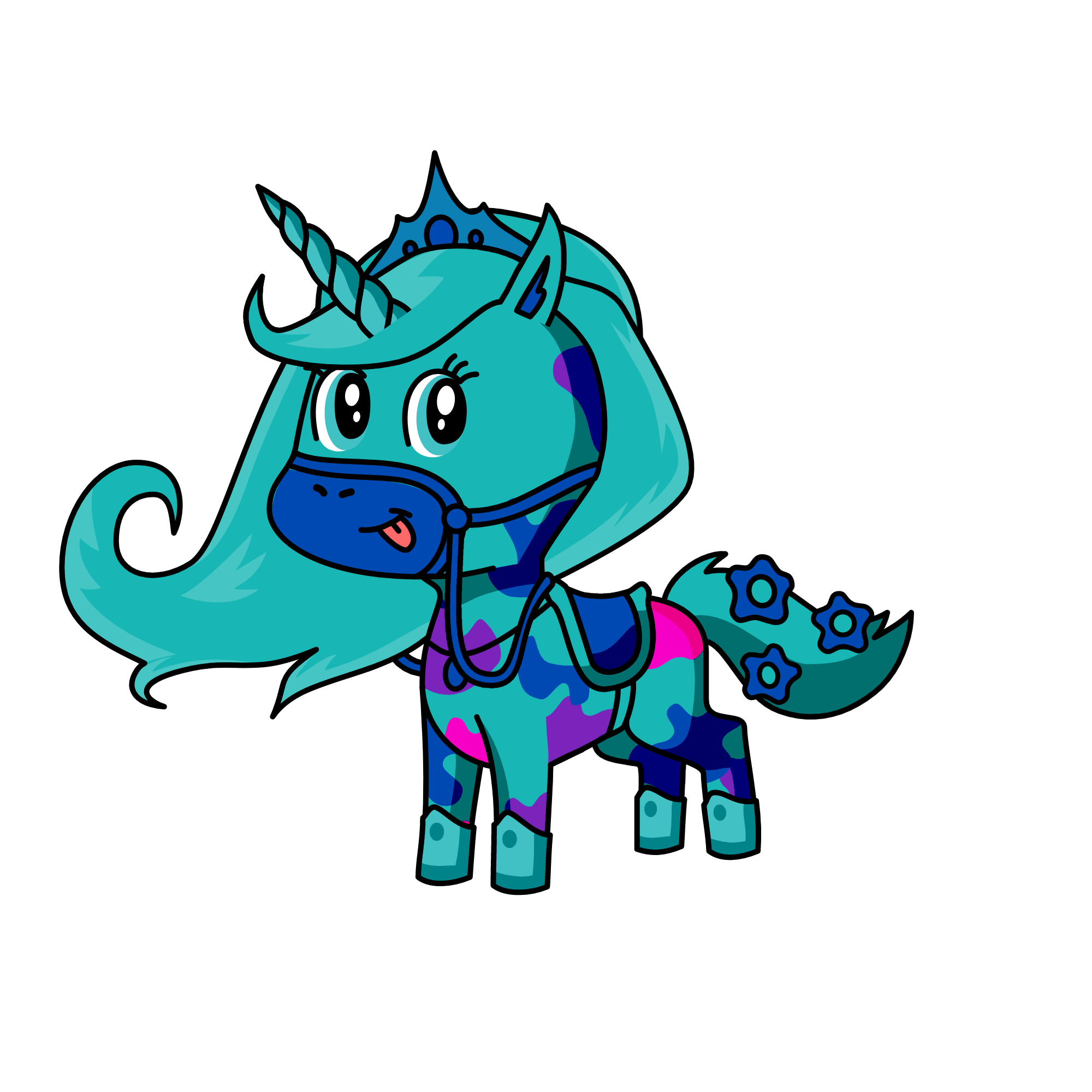 bluey, the unicorn