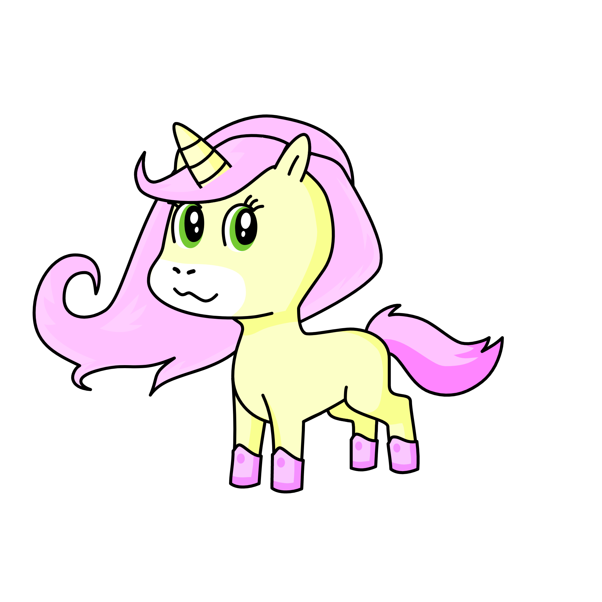 fluttershy, the unicorn